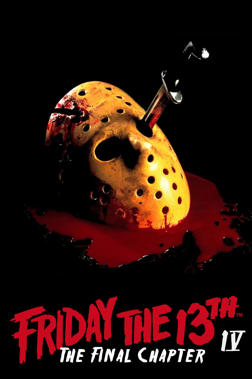 Poster chính thức của phim Phim Kinh Dị, Phim Giật Gân "Thứ Sáu ngày 13 - Phần 4: Chương cuối" (Friday the 13th: The Final Chapter - 1984), với sự tham gia của diễn viên Judie Aronson và Kimberly Beck.