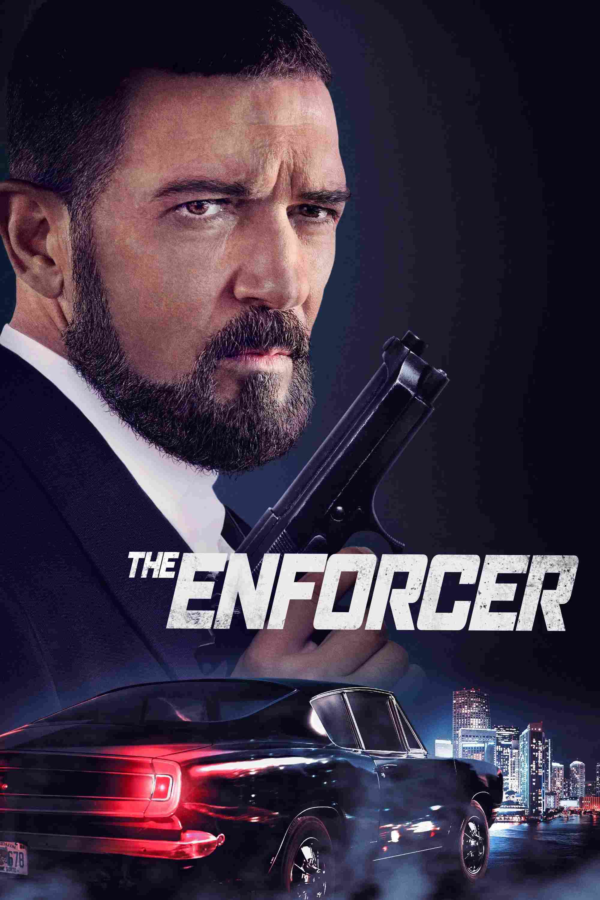 Poster chính thức của phim Phim Hành Động, Phim Hình Sự "Thực Thi Công Lý" (The Enforcer - 2022), với sự tham gia của diễn viên Antonio Banderas và Kate Bosworth.