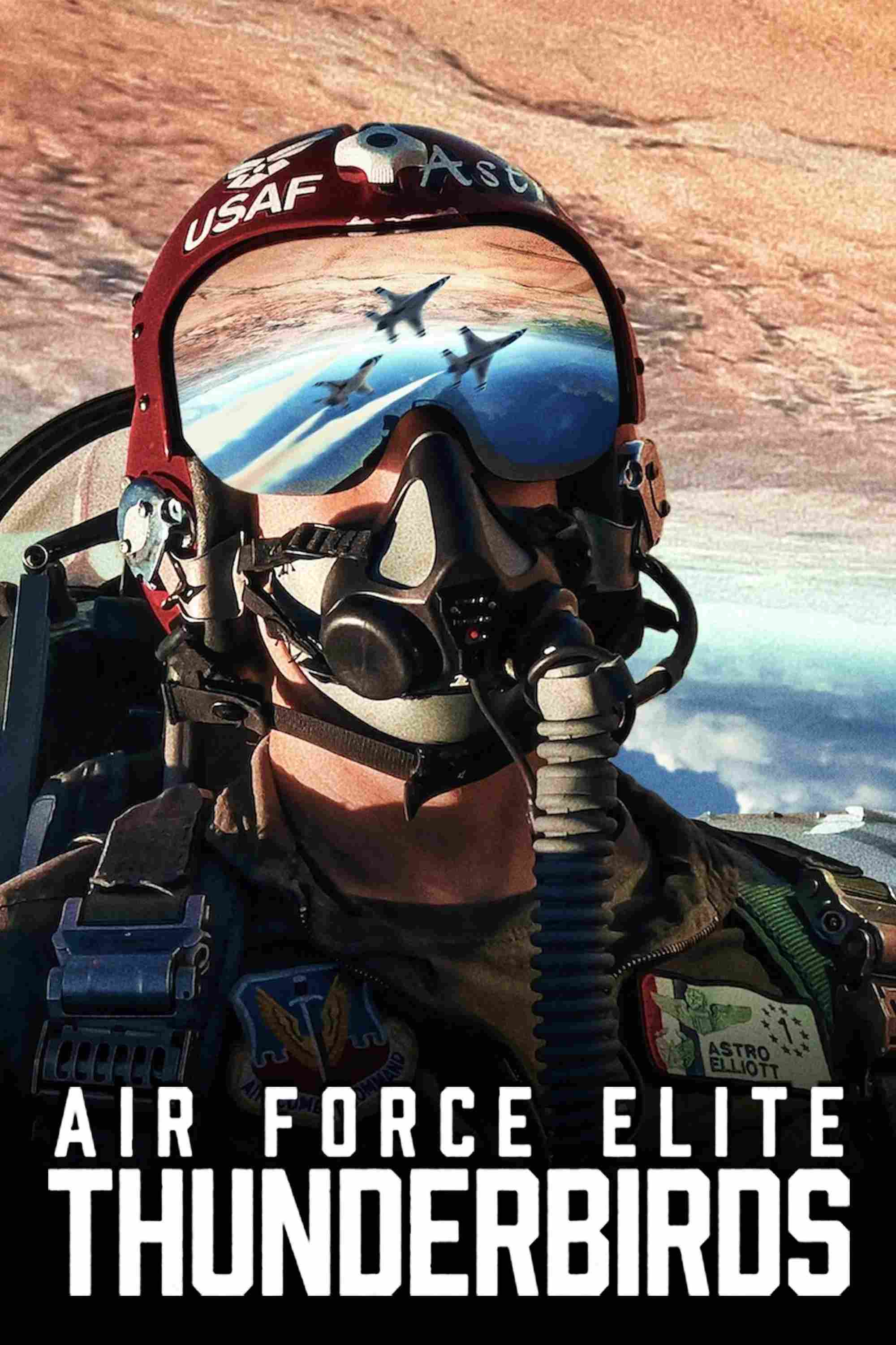 Poster chính thức của phim Phim Tài Liệu "Thunderbirds: Phi Đội Tinh Nhuệ Của Không Lực Mỹ" (Air Force Elite: Thunderbirds - 2025), với sự tham gia của diễn viên Rob Reider.