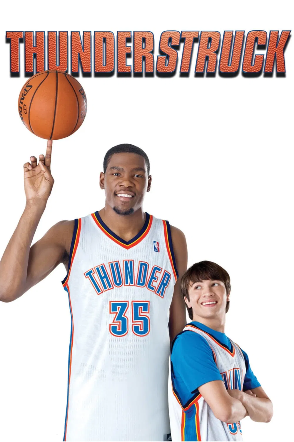 Poster chính thức của phim Phim Hài, Phim Gia Đình "Thunderstruck" (Thunderstruck - 2012), với sự tham gia của diễn viên Kevin Durant và Taylor Gray.