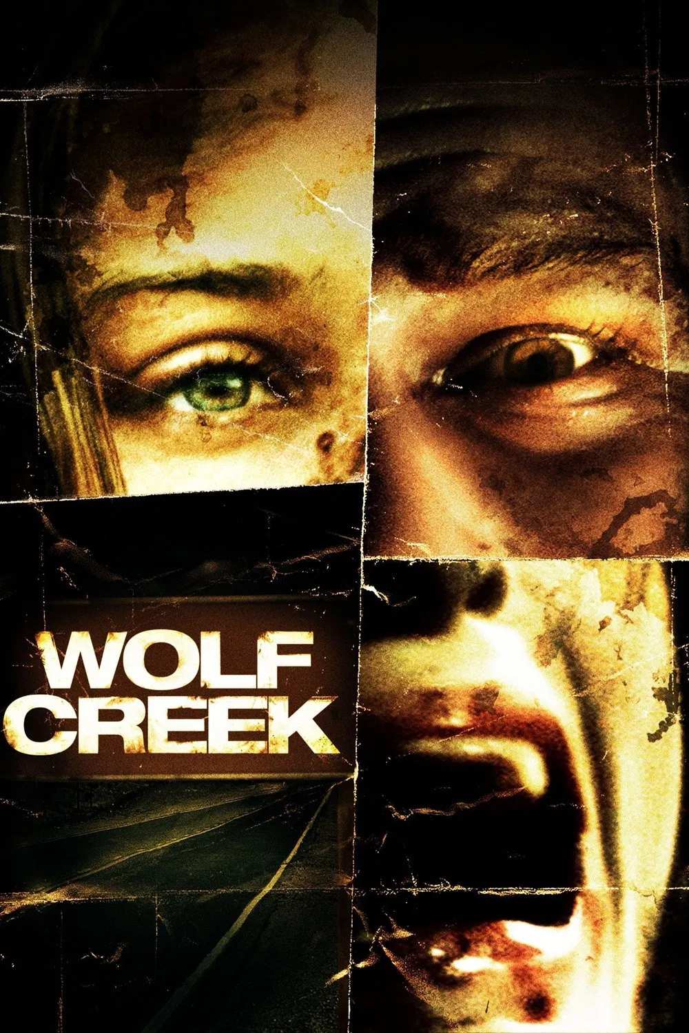 Poster chính thức của phim Phim Kinh Dị, Phim Giật Gân "Thung Lũng Sói" (Wolf Creek - 2005), với sự tham gia của diễn viên John Jarratt và Cassandra Magrath.