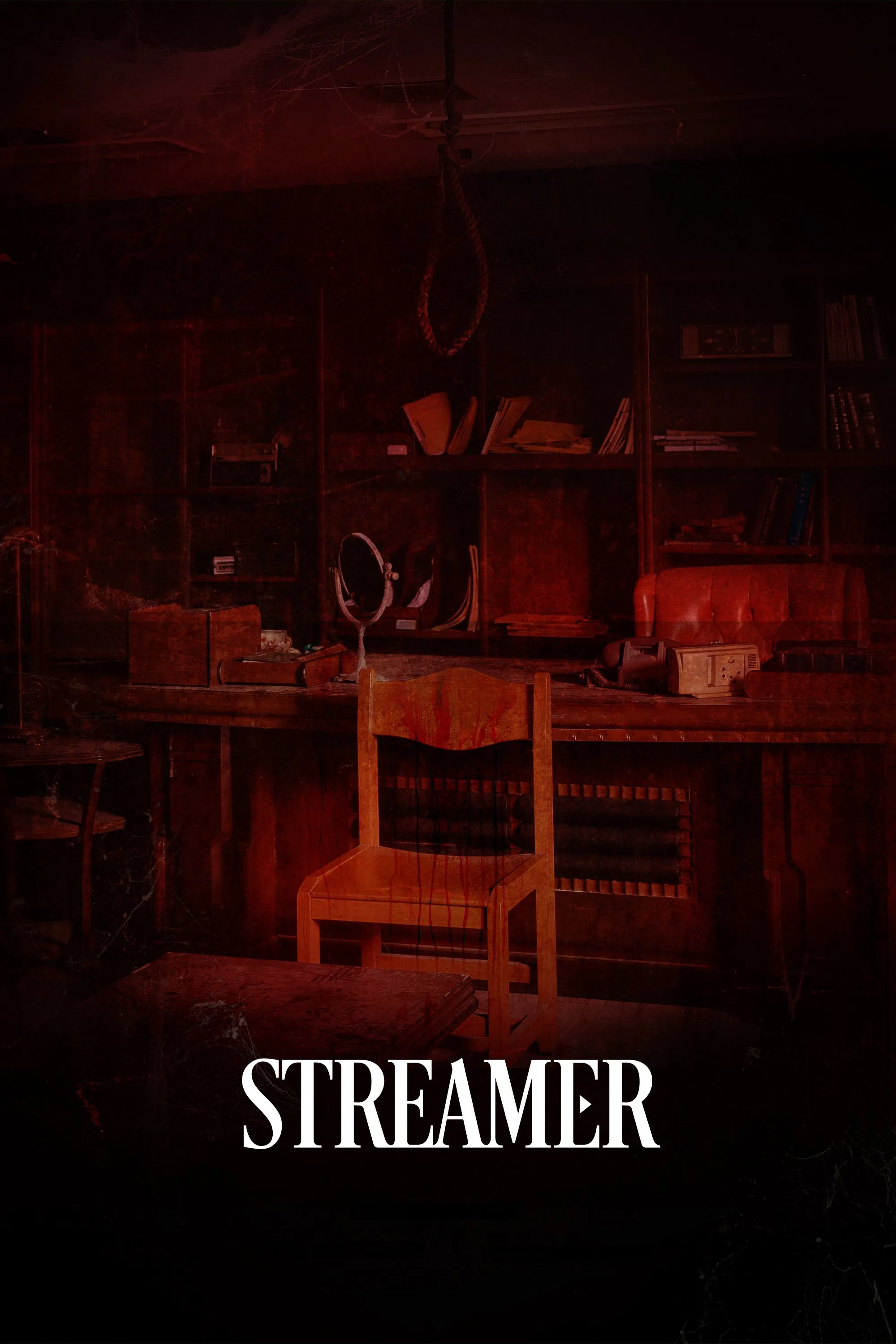 Poster chính thức của phim Phim Kinh Dị, Phim Bí Ẩn "Thước Phim Kinh Hoàng" (Streamer - 2023), với sự tham gia của diễn viên Kim Jun-hyung và Lee Pu-reum.