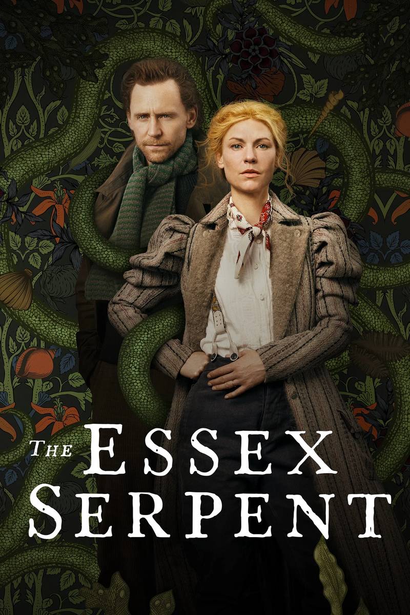 Poster chính thức của phim Phim Tâm Lý "Thuồng luồng xứ Essex" (The Essex Serpent - 2022), với sự tham gia của diễn viên Claire Danes và Tom Hiddleston.
