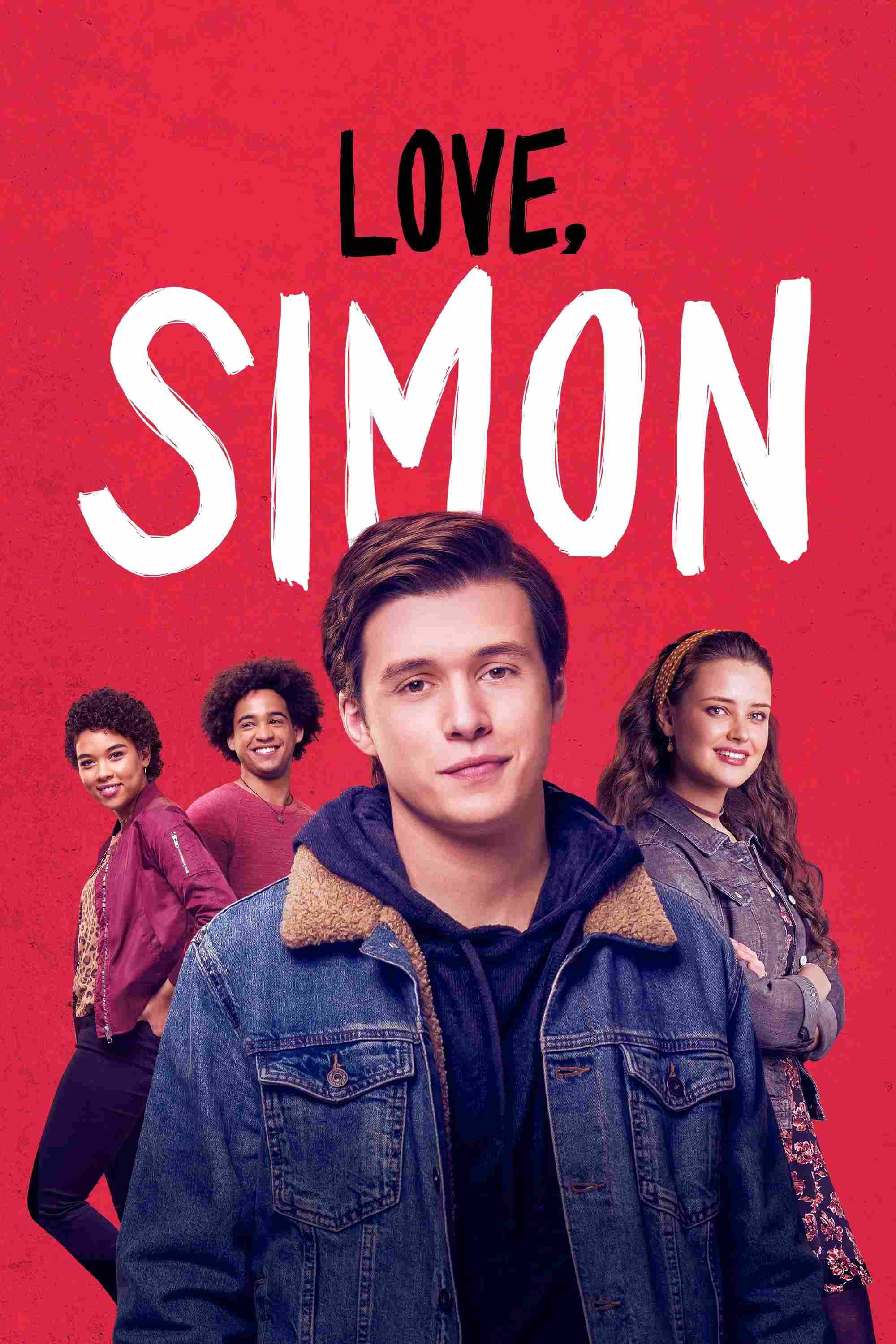 Poster chính thức của phim Phim Hài, Phim Tâm Lý "Thương Mến, Simon" (Love, Simon - 2018), với sự tham gia của diễn viên Nick Robinson và Logan Miller.