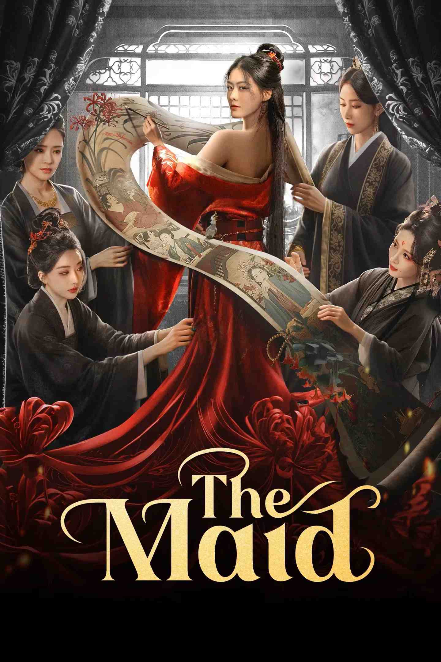 Poster chính thức của phim Phim Tâm Lý "Tì Nữ" (The Maid - 2025), với sự tham gia của diễn viên Đặng Khải và Zhao Xixi.