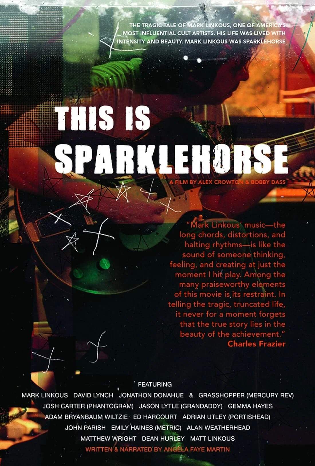 Poster chính thức của phim Phim Tài Liệu, Phim Ca Nhạc "Tia Sáng Tuyệt Đẹp" (This Is Sparklehorse - 2022), với sự tham gia của diễn viên Mark Linkous và David Lynch.
