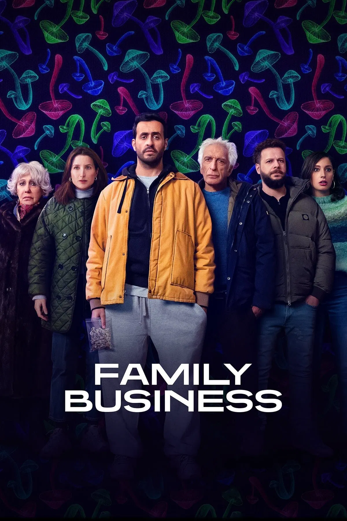 Poster chính thức của phim Phim Hài "Tiệm Cà Phê Cần Sa (Phần 3)" (Family Business - 2019), với sự tham gia của diễn viên Jonathan Cohen và Gérard Darmon.