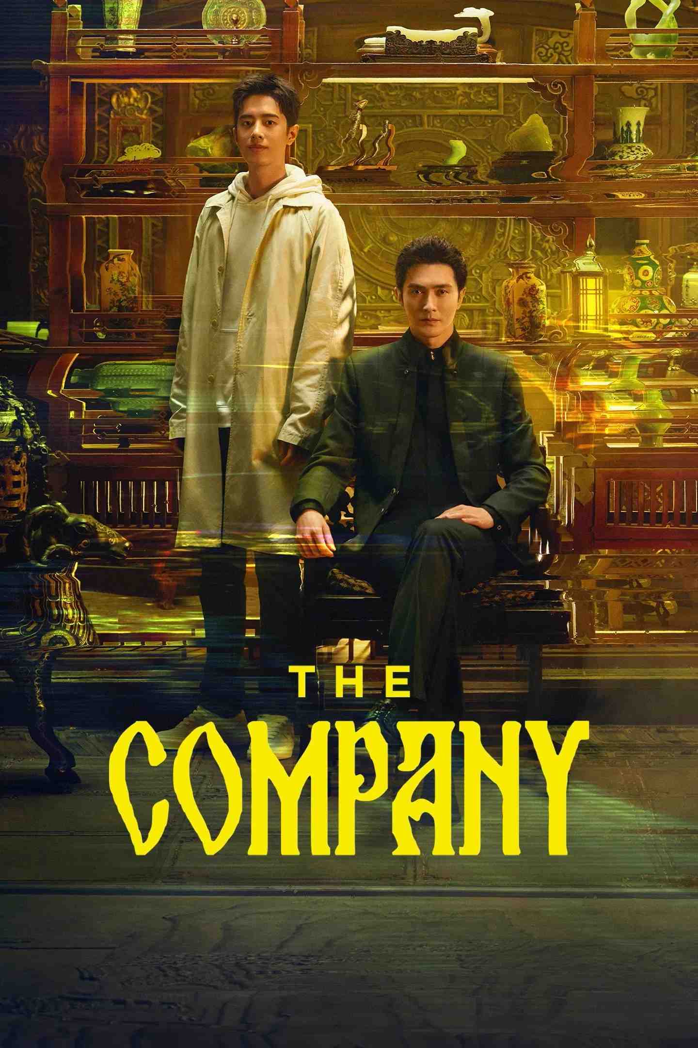 Poster chính thức của phim Phim Tâm Lý, Phim Viễn Tưởng & Giả Tưởng "Tiệm Đồ Cổ Á Xá" (The Company - 2025), với sự tham gia của diễn viên Cao Vỹ Quang và Liang Jingkang.