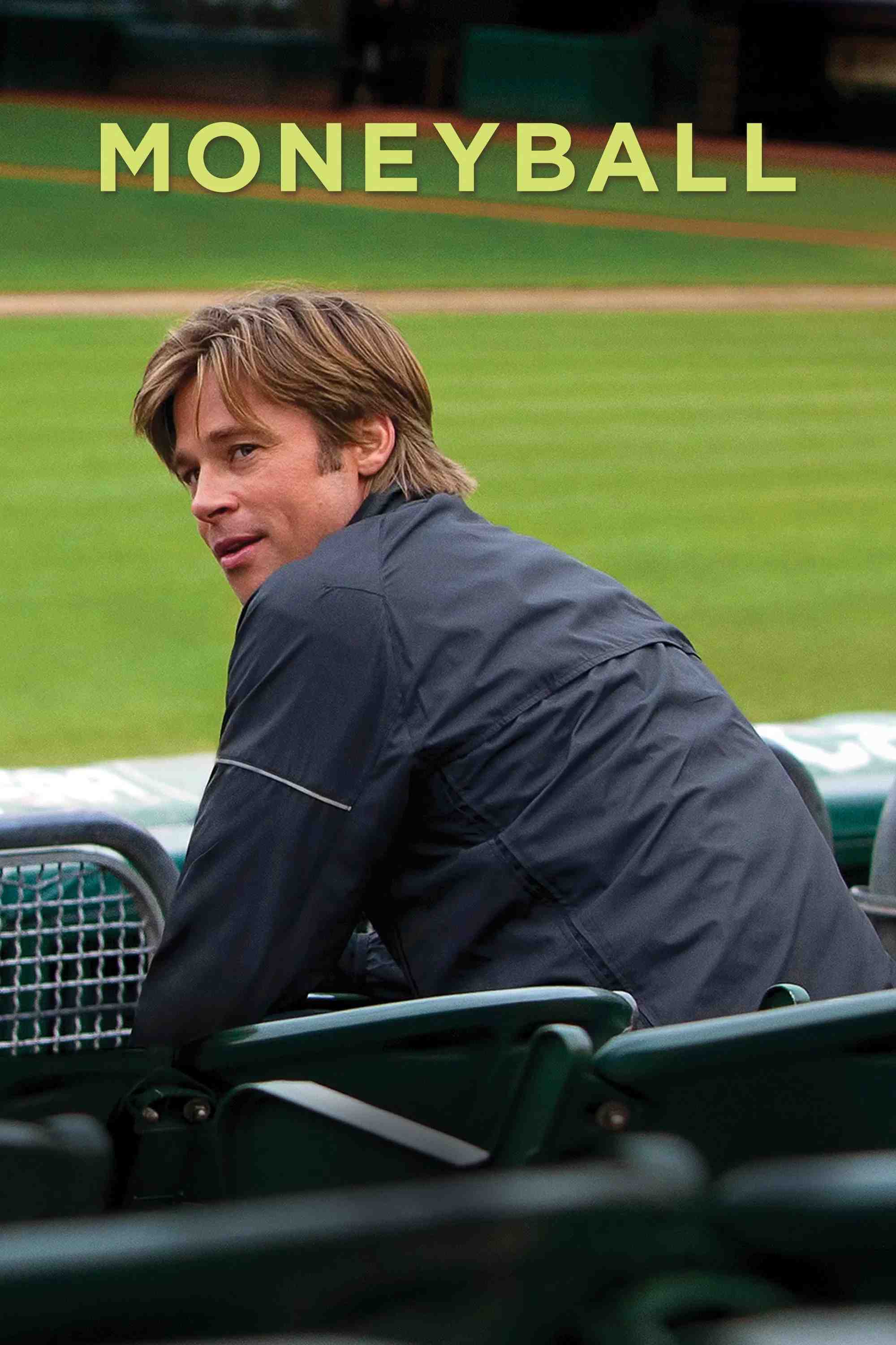 Poster chính thức của phim Phim Tâm Lý "Tiền Bi" (Moneyball - 2011), với sự tham gia của diễn viên Brad Pitt và Jonah Hill.