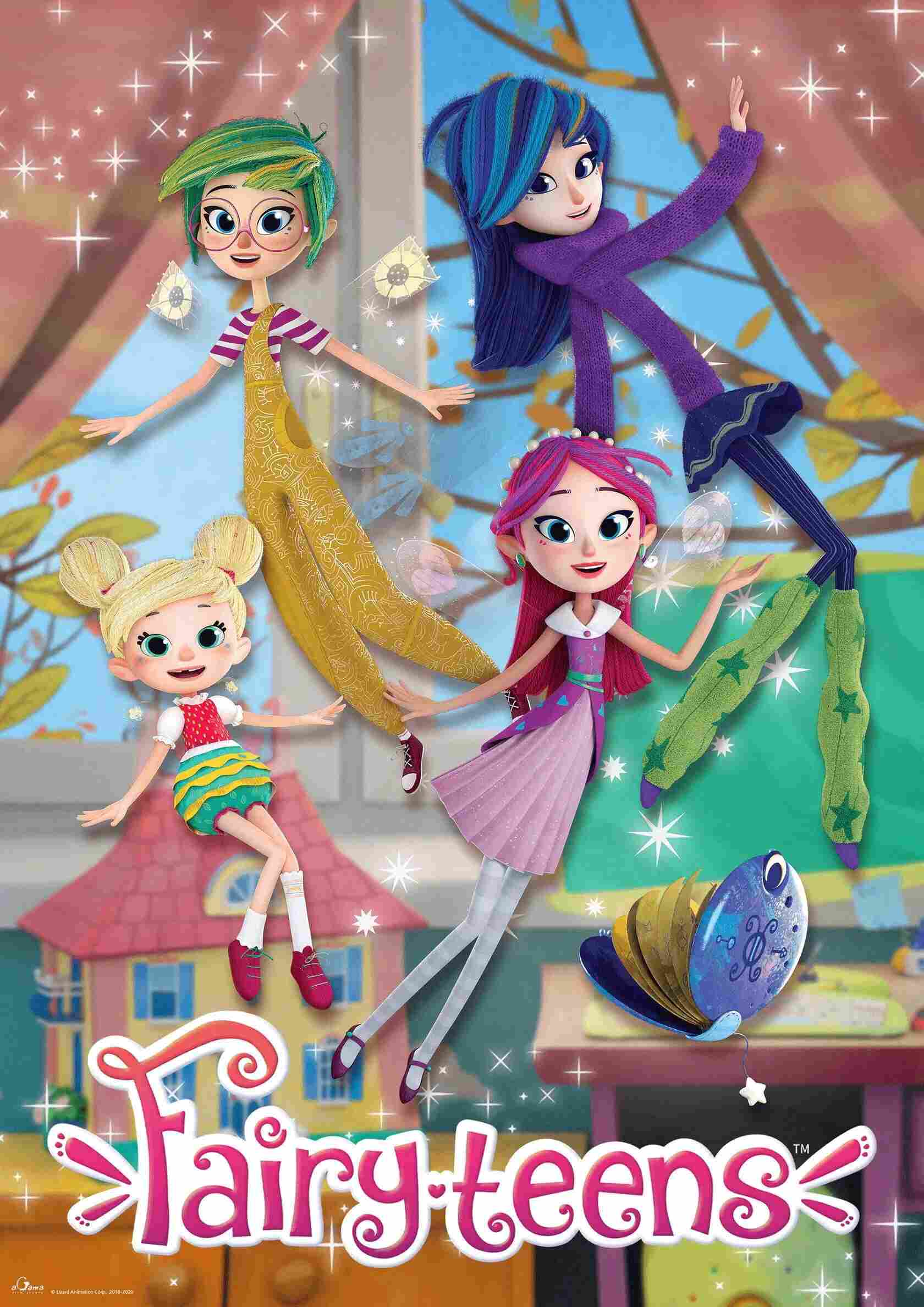 Poster chính thức của phim Phim Thiếu Nhi, Phim Hoạt Hình "Tiên Thiếu Niên" (Fairy-Teens - 2019), với sự tham gia của diễn viên Larisa Brokhman và Irina Kireeva.