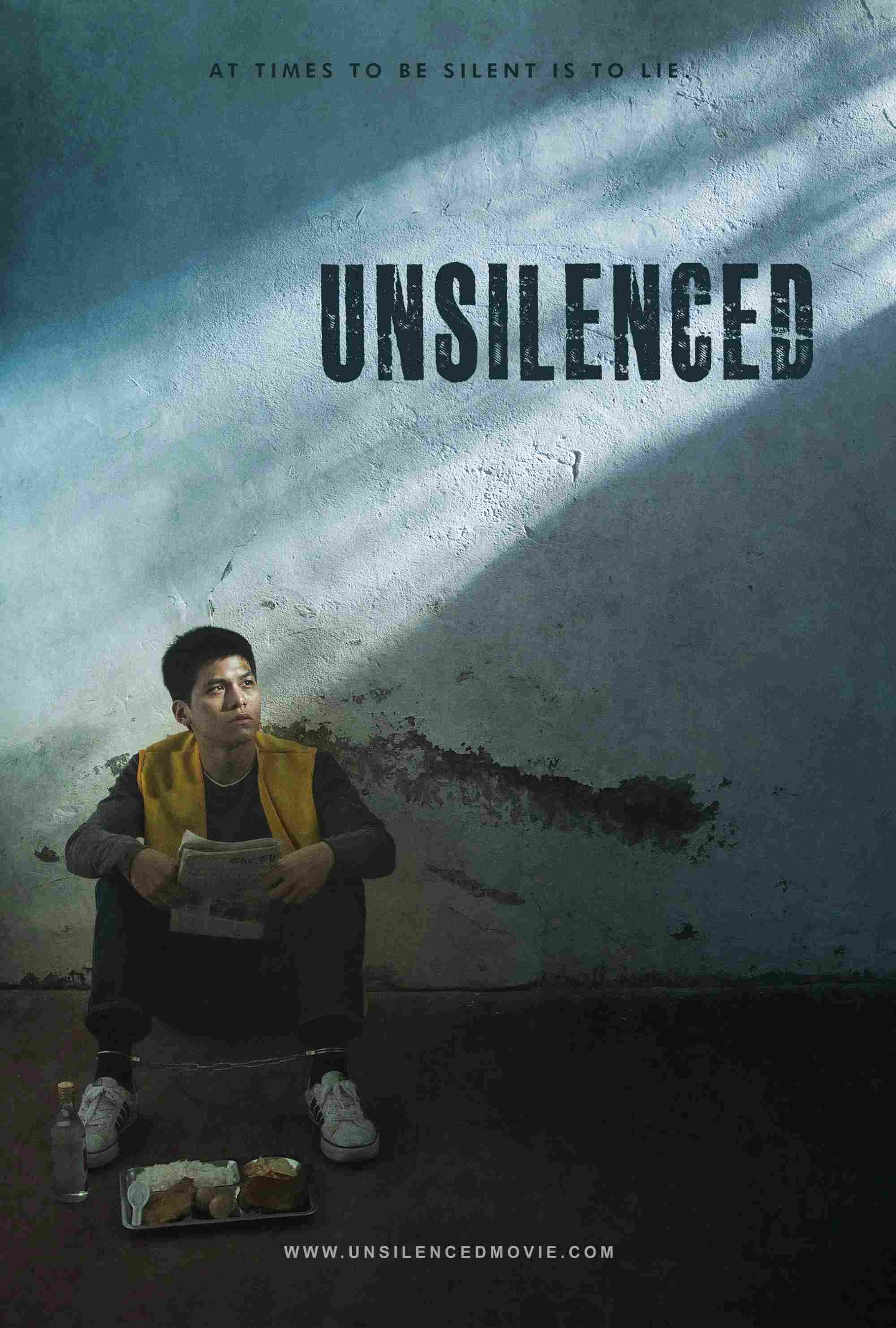 Poster chính thức của phim Phim Tâm Lý, Phim Giật Gân "Tiếng Khóc Thầm Lặng" (Unsilenced - 2022), với sự tham gia của diễn viên Sam Trammell và Tzu-Chiang Wang.