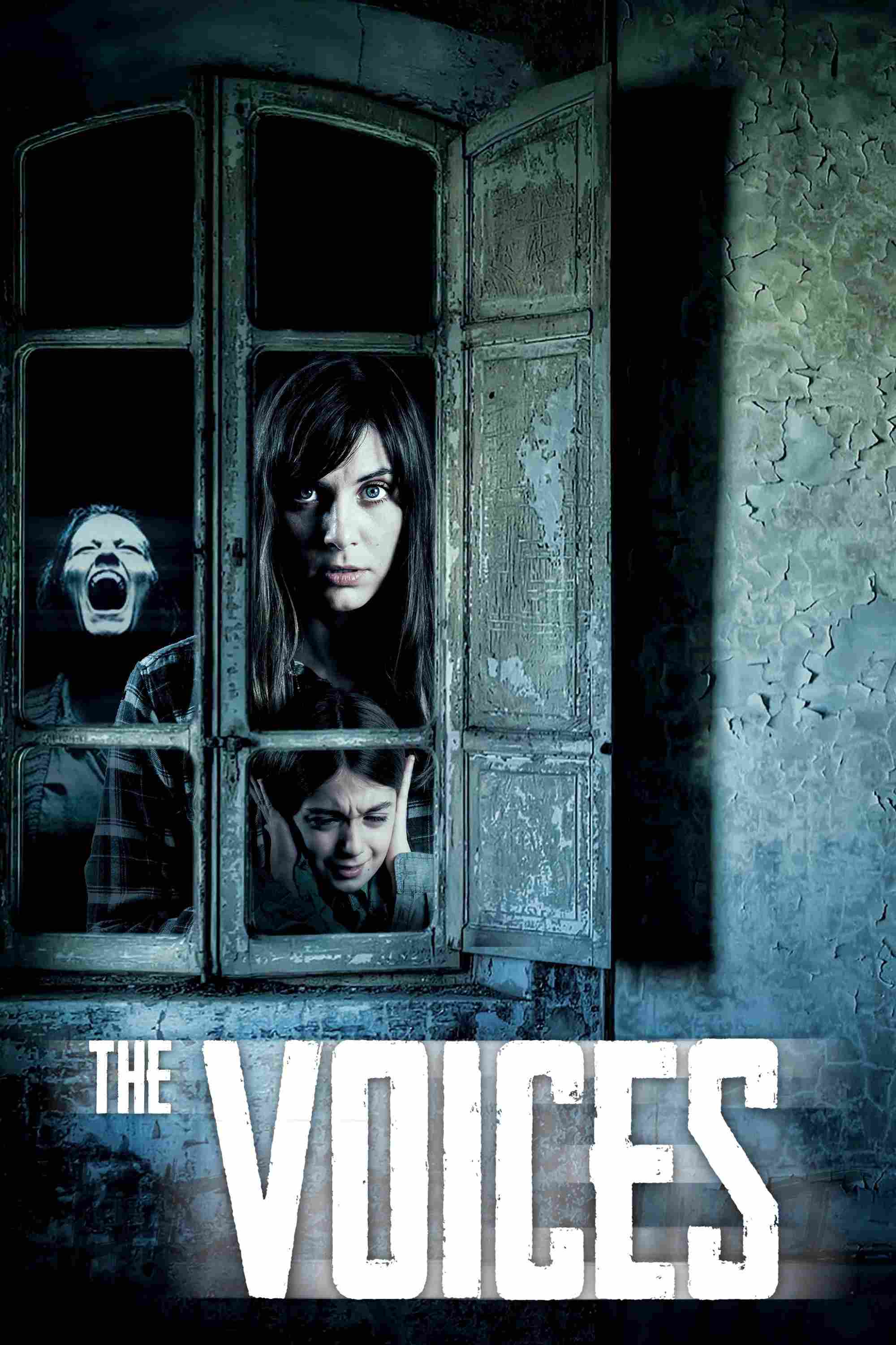 Poster chính thức của phim Phim Kinh Dị, Phim Giật Gân "Tiếng Vọng Từ Địa Ngục" (The Voices - 2020), với sự tham gia của diễn viên Amanda Markowitz và Victoria Matlock.