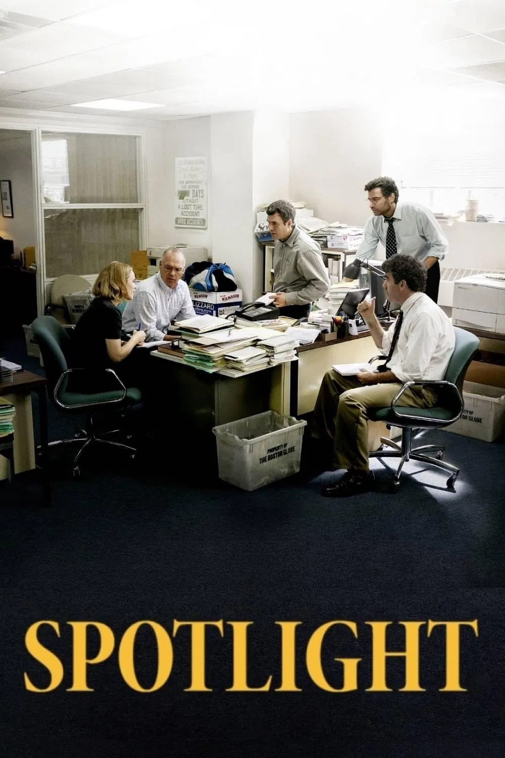 Poster chính thức của phim Phim Tâm Lý, Phim Lịch Sử "Tiêu Điểm" (Spotlight - 2015), với sự tham gia của diễn viên Mark Ruffalo và Michael Keaton.