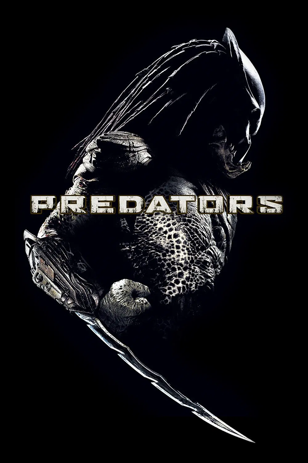 Poster chính thức của phim Phim Viễn Tưởng, Phim Hành Động "Tiêu Diệt Ác Thú 3" (Predators - 2010), với sự tham gia của diễn viên Adrien Brody và Topher Grace.