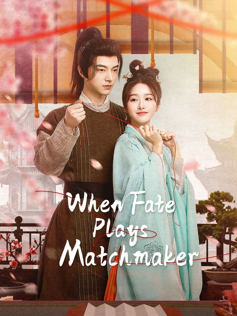 Poster chính thức của phim Phim Tâm Lý "Tiếu Hồng Nương" (When Fate Plays Matchmaker - 2024), với sự tham gia của diễn viên Ngụy Thiên Hạo và Zhao Xinghui.