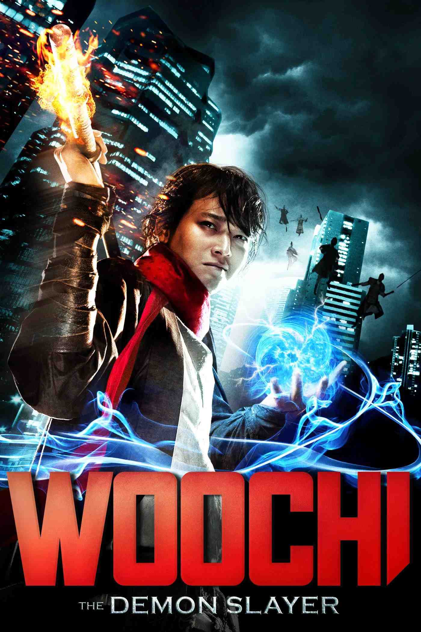 Poster chính thức của phim Phim Phiêu Lưu, Phim Hành Động "Tiểu Quái Woochi" (Woochi: The Demon Slayer - 2009), với sự tham gia của diễn viên Gang Dong-won và Kim Yun-seok.