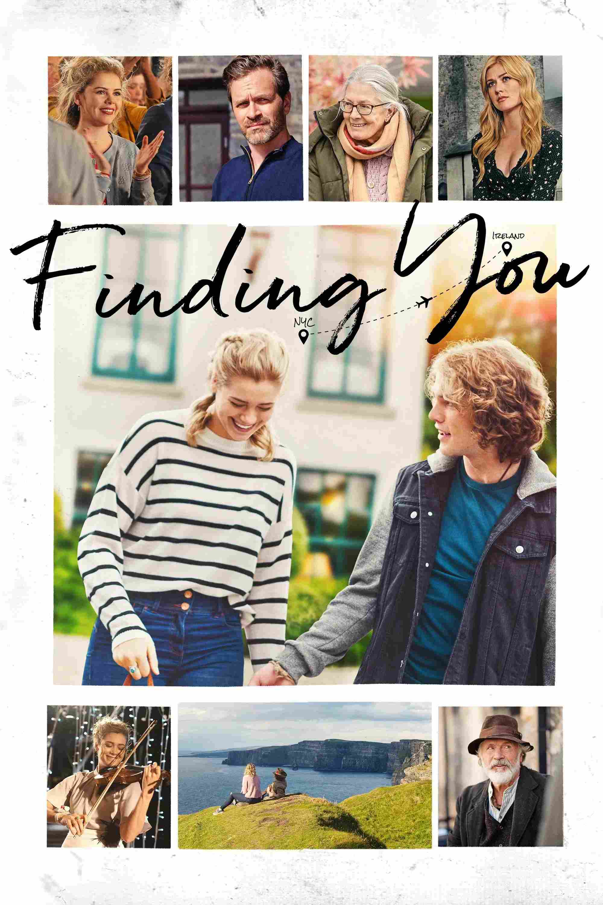 Poster chính thức của phim Phim Tình Cảm, Phim Tâm Lý "Tìm Nhau" (Finding You - 2021), với sự tham gia của diễn viên Rose Reid và Jedidiah Goodacre.