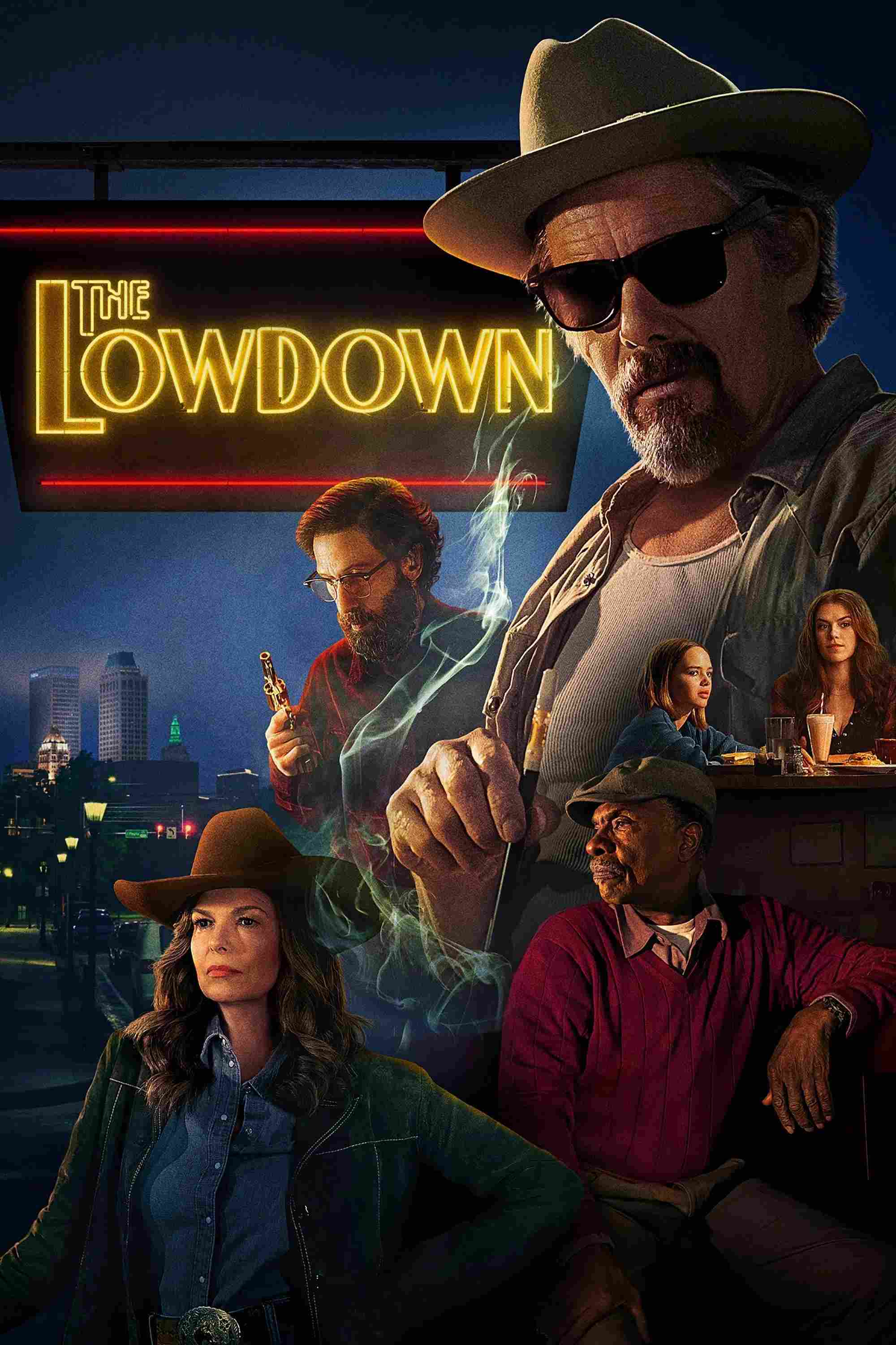 Poster chính thức của phim Phim Tâm Lý "Tin Ngầm" (The Lowdown - 2025), với sự tham gia của diễn viên Ethan Hawke và Keith David.