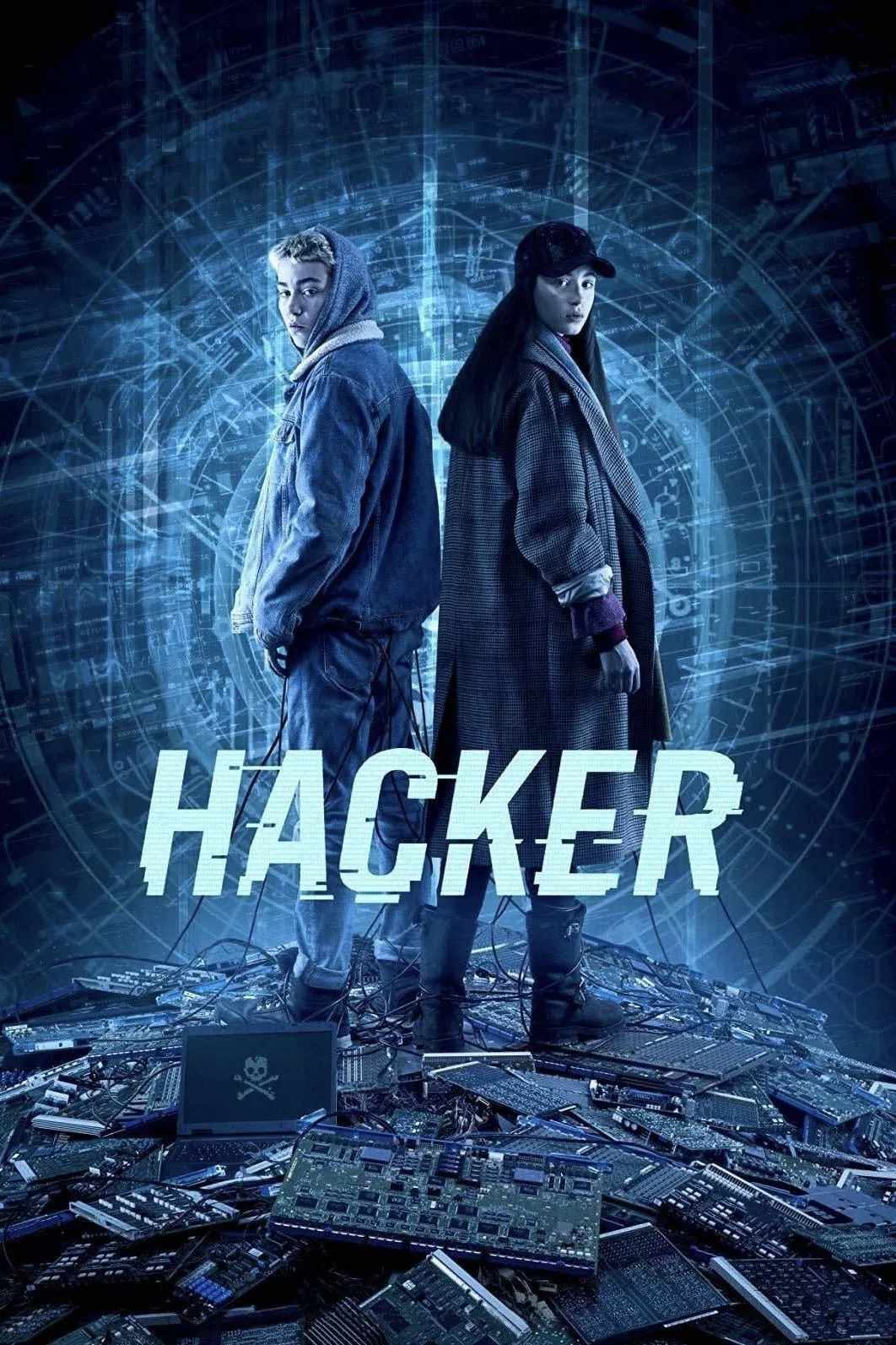 Poster chính thức của phim Phim Hành Động, Phim Gia Đình "Tin Tặc: Thế Giới Ngầm" (Hacker - 2019), với sự tham gia của diễn viên Rumle Kærså và Josephine Chavarria Højbjerg.