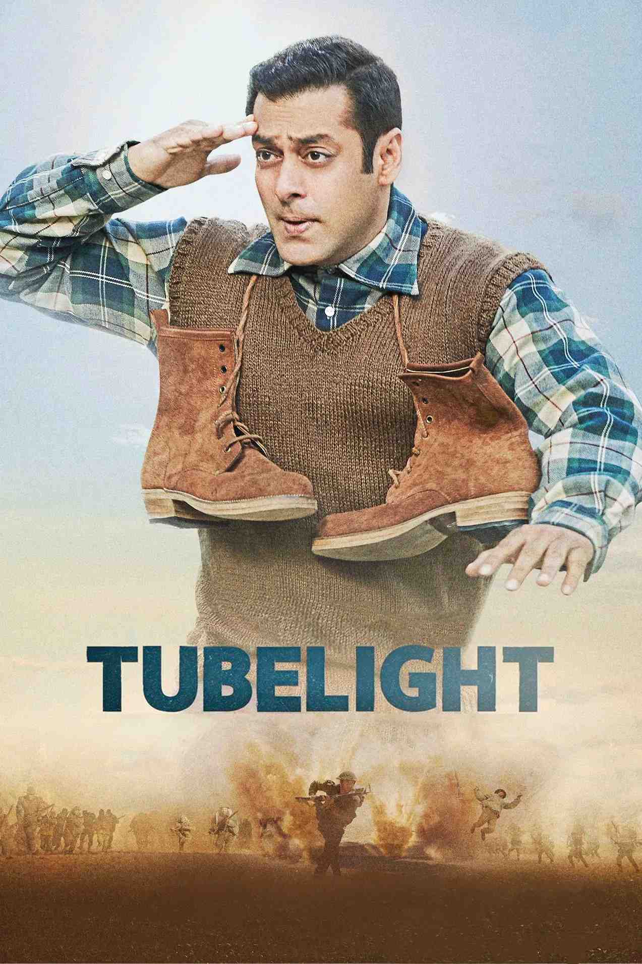 Poster chính thức của phim Phim Tâm Lý, Phim Chiến Tranh "Tình Anh Em" (Tubelight - 2017), với sự tham gia của diễn viên Salman Khan và Sohail Khan.
