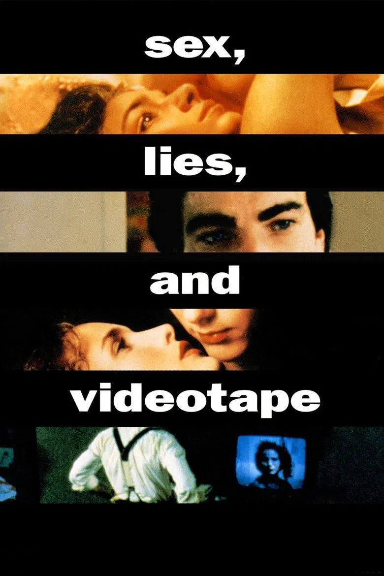 Poster chính thức của phim Phim Tâm Lý "Tình Dục, Dối Trá Và Băng Video" (sex, lies, and videotape - 1989), với sự tham gia của diễn viên James Spader và Andie MacDowell.