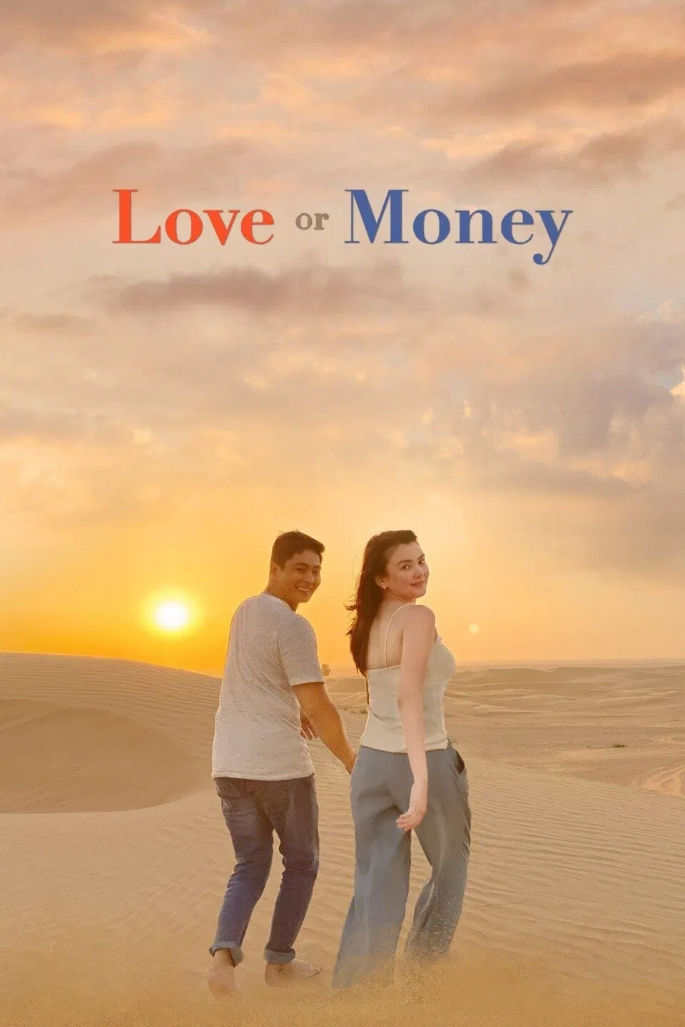 Poster chính thức của phim Phim Tình Cảm, Phim Hài "Tình Hay Tiền" (Love or Money - 2021), với sự tham gia của diễn viên Angelica Panganiban và Coco Martin.