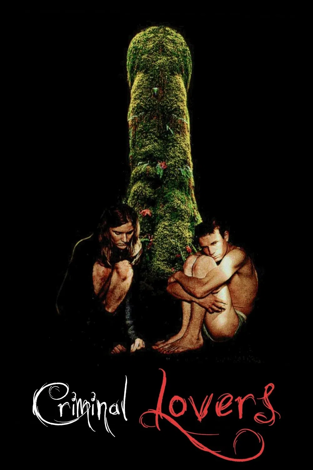 Poster chính thức của phim Phim Kinh Dị, Phim Giật Gân "Tình Nhân Tội Phạm" (Criminal Lovers - 1999), với sự tham gia của diễn viên Natacha Régnier và Jérémie Renier.