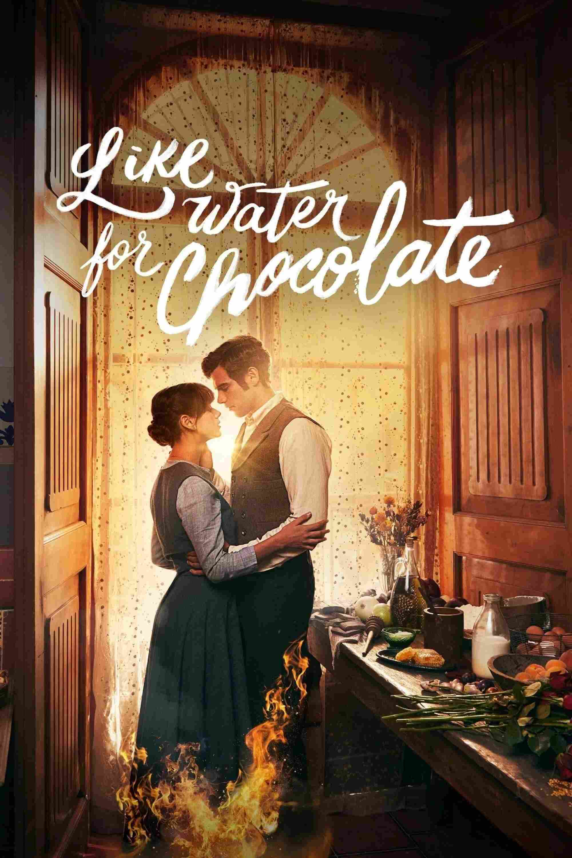 Poster chính thức của phim Phim Tâm Lý "Tình như nước sôi cho sô-cô-la(Phần 2)" (Like Water for Chocolate - 2024), với sự tham gia của diễn viên Azul Guaita và Andres Baida.