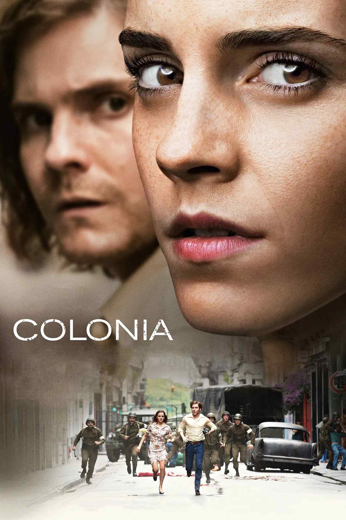 Poster chính thức của phim Phim Tâm Lý, Phim Lịch Sử "Tình Thời Loạn" (Colonia - 2015), với sự tham gia của diễn viên Emma Watson và Daniel Brühl.