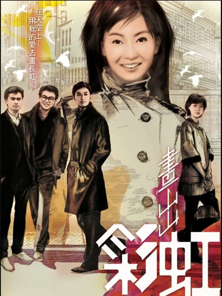 Poster chính thức của phim Phim Tâm Lý "Tình Tựa Ánh Hồng" (Rainbow Round My Shoulder - 1984), với sự tham gia của diễn viên Trương Mạn Ngọc và Lưu Thanh Vân.