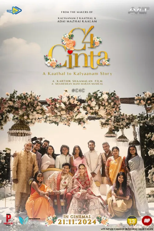 Poster chính thức của phim Phim Tình Cảm, Phim Hài "Tình Yêu C4" (C4 Cinta - 2024).