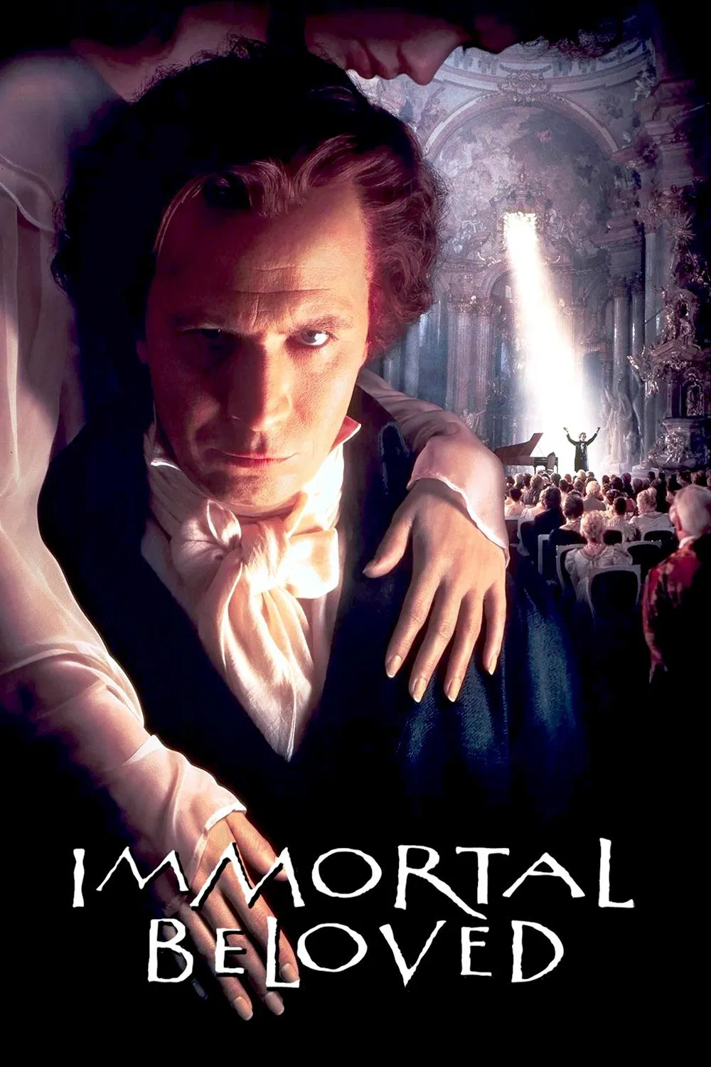Poster chính thức của phim Phim Tâm Lý, Phim Ca Nhạc "Tình Yêu Bất Hủ" (Immortal Beloved - 1994), với sự tham gia của diễn viên Gary Oldman và Jeroen Krabbé.