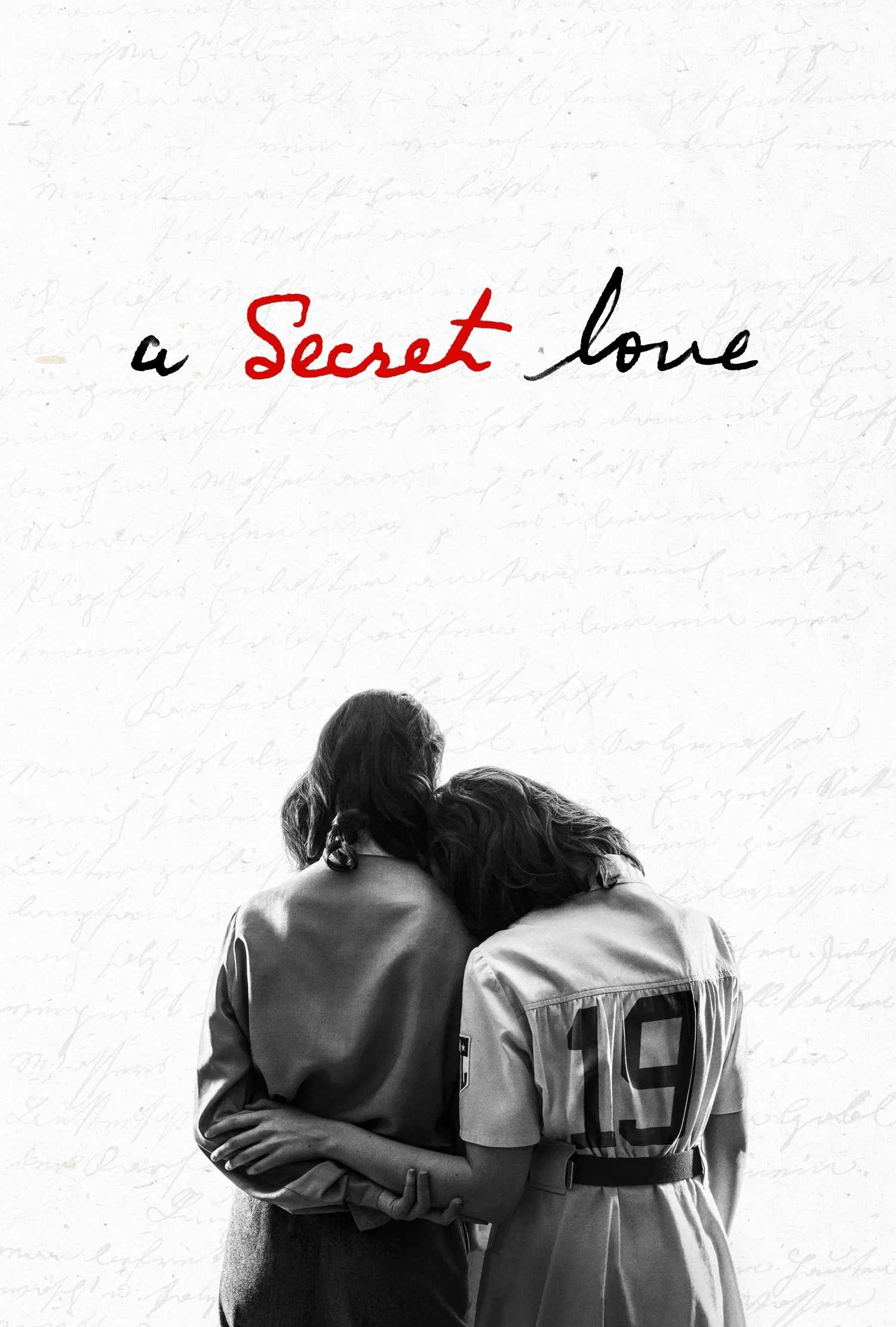 Poster chính thức của phim Phim Tài Liệu "Tình Yêu Bí Mật" (A Secret Love - 2020), với sự tham gia của diễn viên Terry Donahue và Pat Henschel.