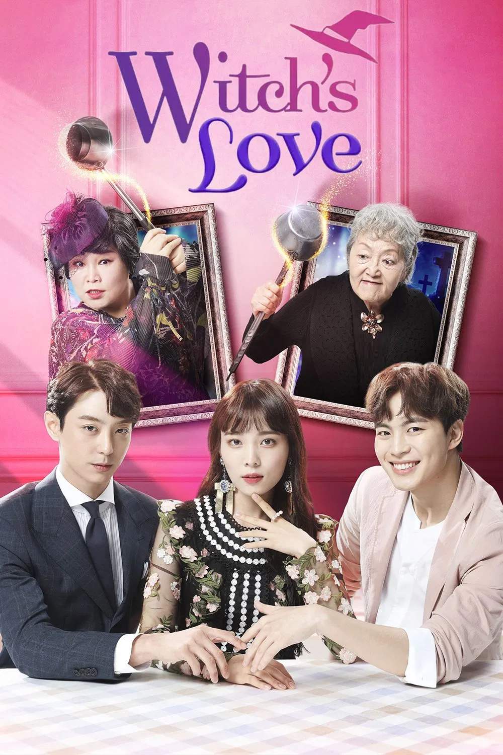 Poster chính thức của phim Phim Viễn Tưởng & Giả Tưởng, Phim Hài "Tình Yêu Của Ma Nữ" (Witch's Love - 2018), với sự tham gia của diễn viên Yoon So-hee và Hyun Woo.