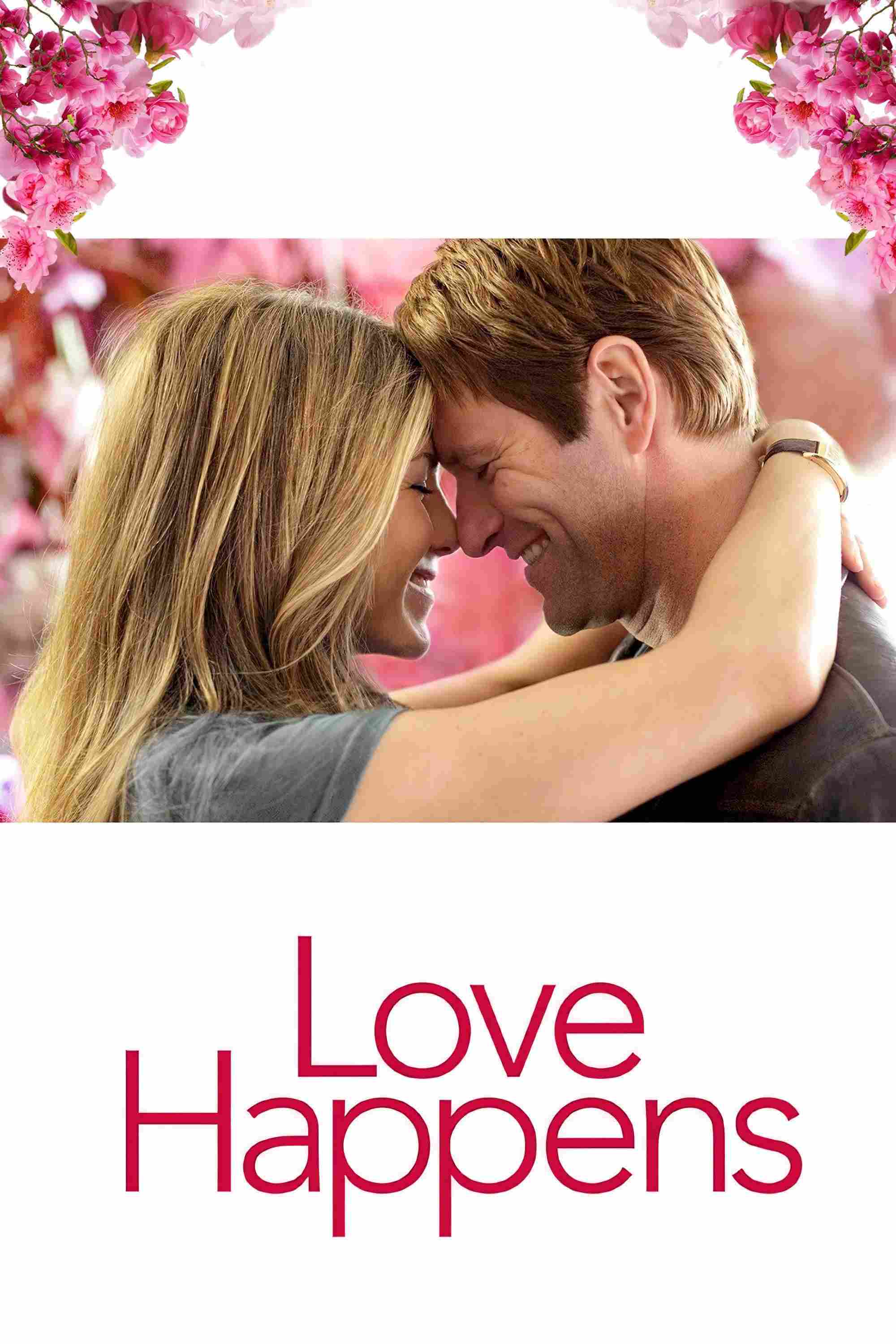 Poster chính thức của phim Phim Tâm Lý, Phim Tình Cảm "Tình Yêu Đến" (Love Happens - 2009), với sự tham gia của diễn viên Aaron Eckhart và Jennifer Aniston.
