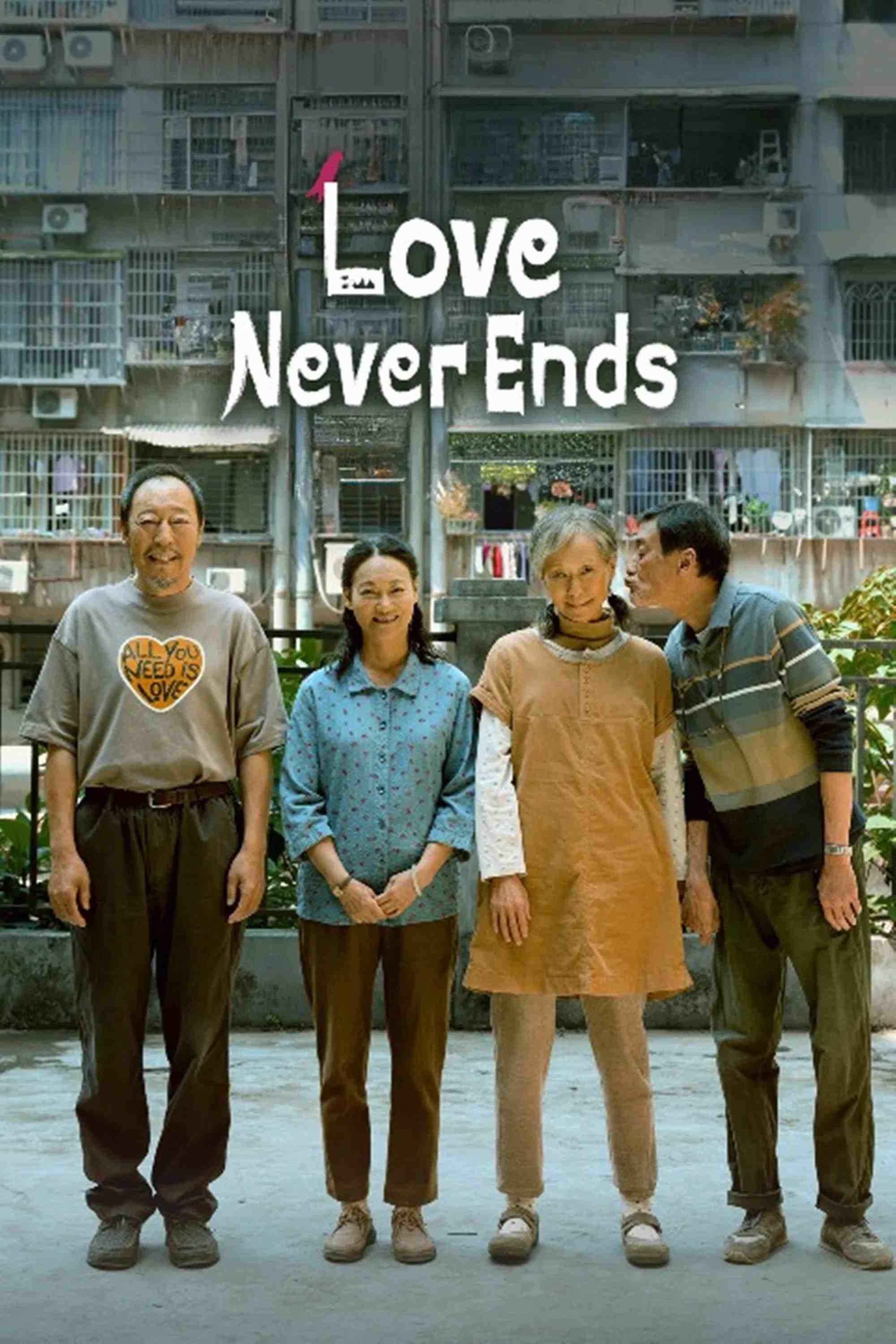 Poster chính thức của phim Phim Tâm Lý, Phim Tình Cảm "Tình Yêu Tuổi Xế Chiều" (Love Never Ends - 2023), với sự tham gia của diễn viên Nghê Đại Hồng và Huệ Anh Hồng.