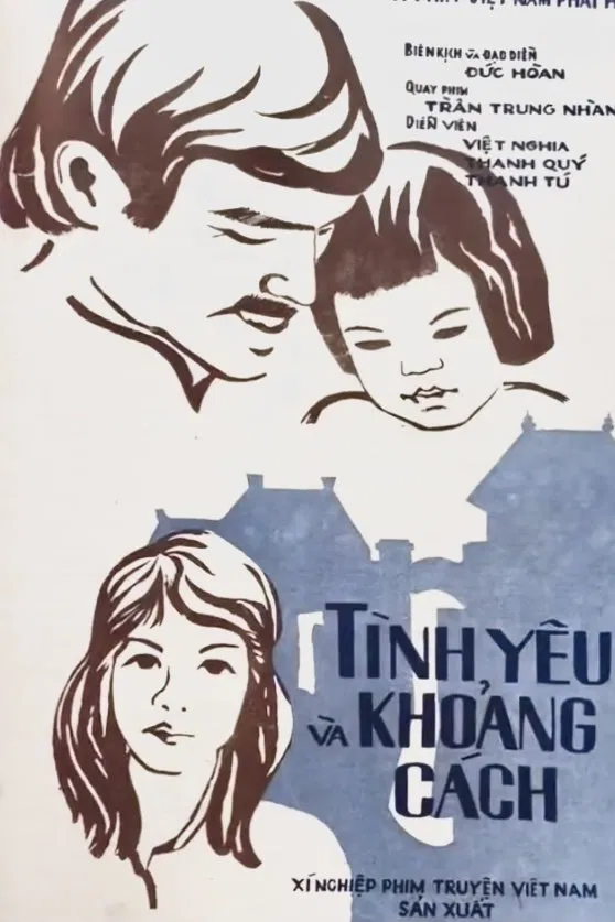 Poster chính thức của phim "Tình yêu và khoảng cách" (Love and Distance - 1984), với sự tham gia của diễn viên Thanh Quý và Ngọc Thu.