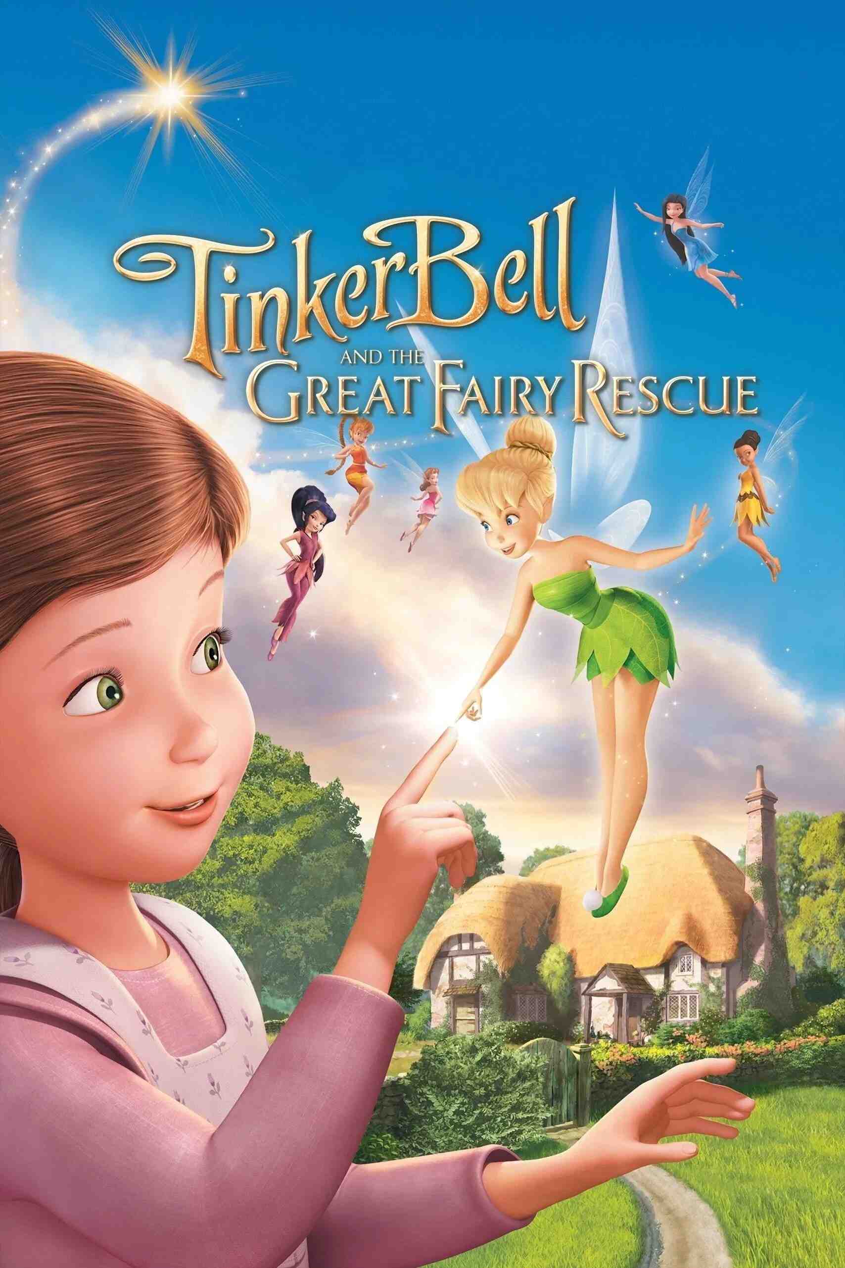 Poster chính thức của phim Phim Hoạt Hình, Phim Phiêu Lưu "Tinker Bell và Cuộc Giải Cứu Vĩ Đại" (Tinker Bell and the Great Fairy Rescue - 2010), với sự tham gia của diễn viên Mae Whitman và Michael Sheen.