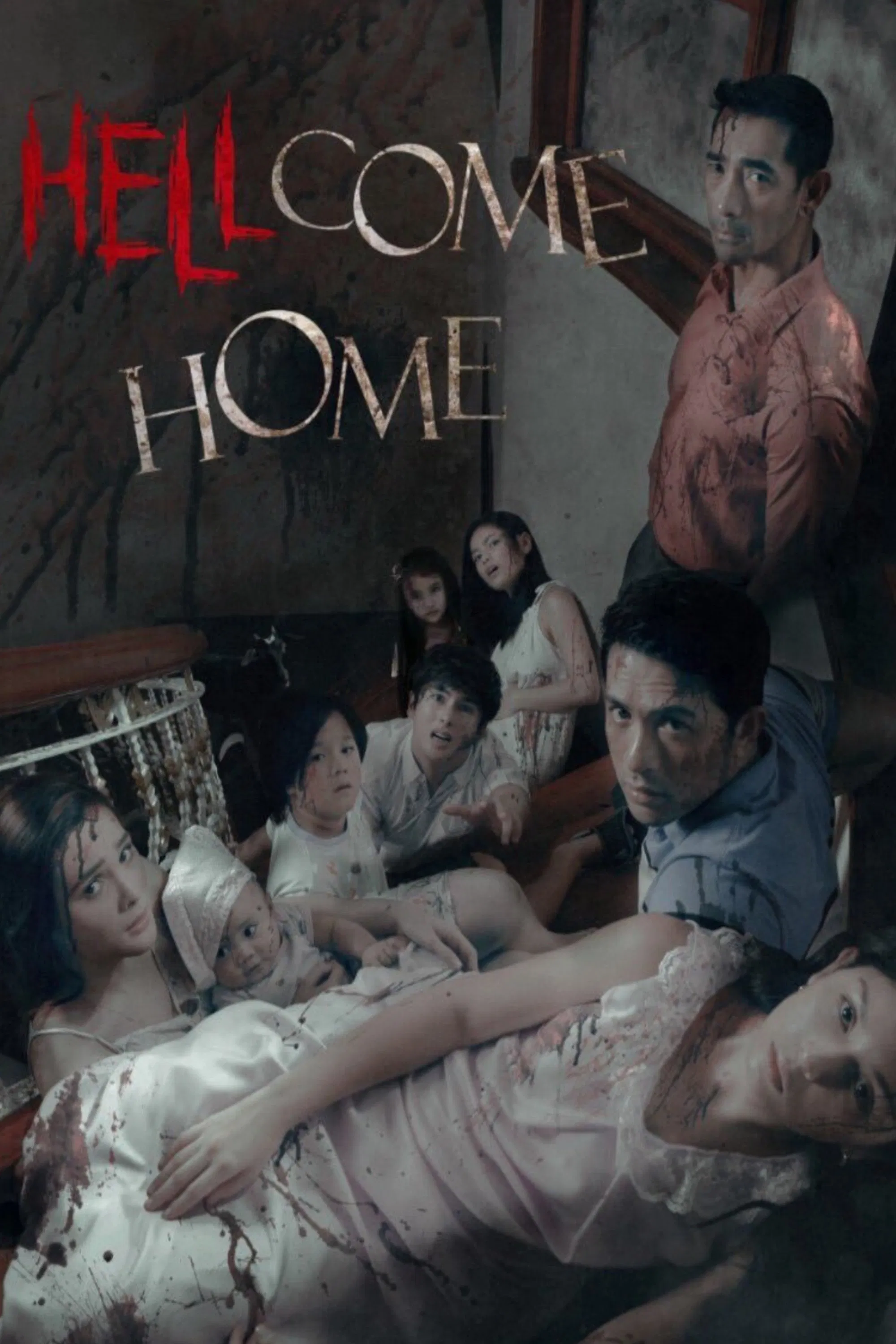 Poster chính thức của phim "Tổ Ấm Địa Ngục" (Hellcome Home - 2019), với sự tham gia của diễn viên Dennis Trillo và Beauty Gonzalez.