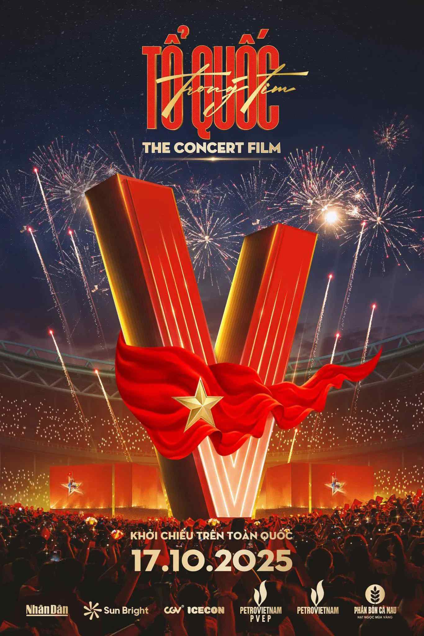 Poster chính thức của phim Phim Tài Liệu, Phim Ca Nhạc "Tổ Quốc Trong Tim: The Concert Film" (Tổ Quốc Trong Tim: The Concert Film - 2025).