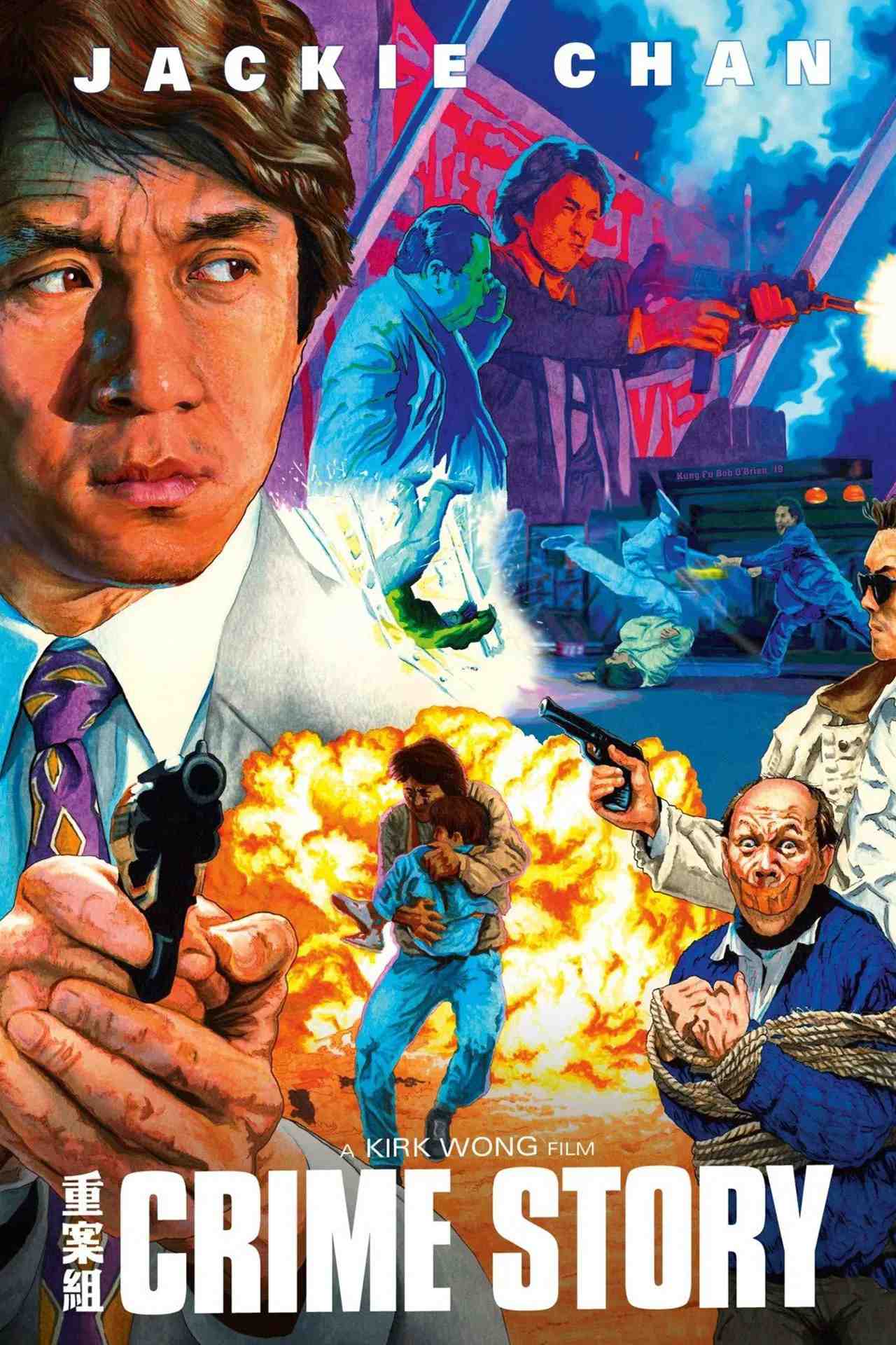 Poster chính thức của phim Phim Hành Động, Phim Hình Sự "Tổ Trọng án" (Crime Story - 1993), với sự tham gia của diễn viên Thành Long và Trịnh Tắc Sĩ.