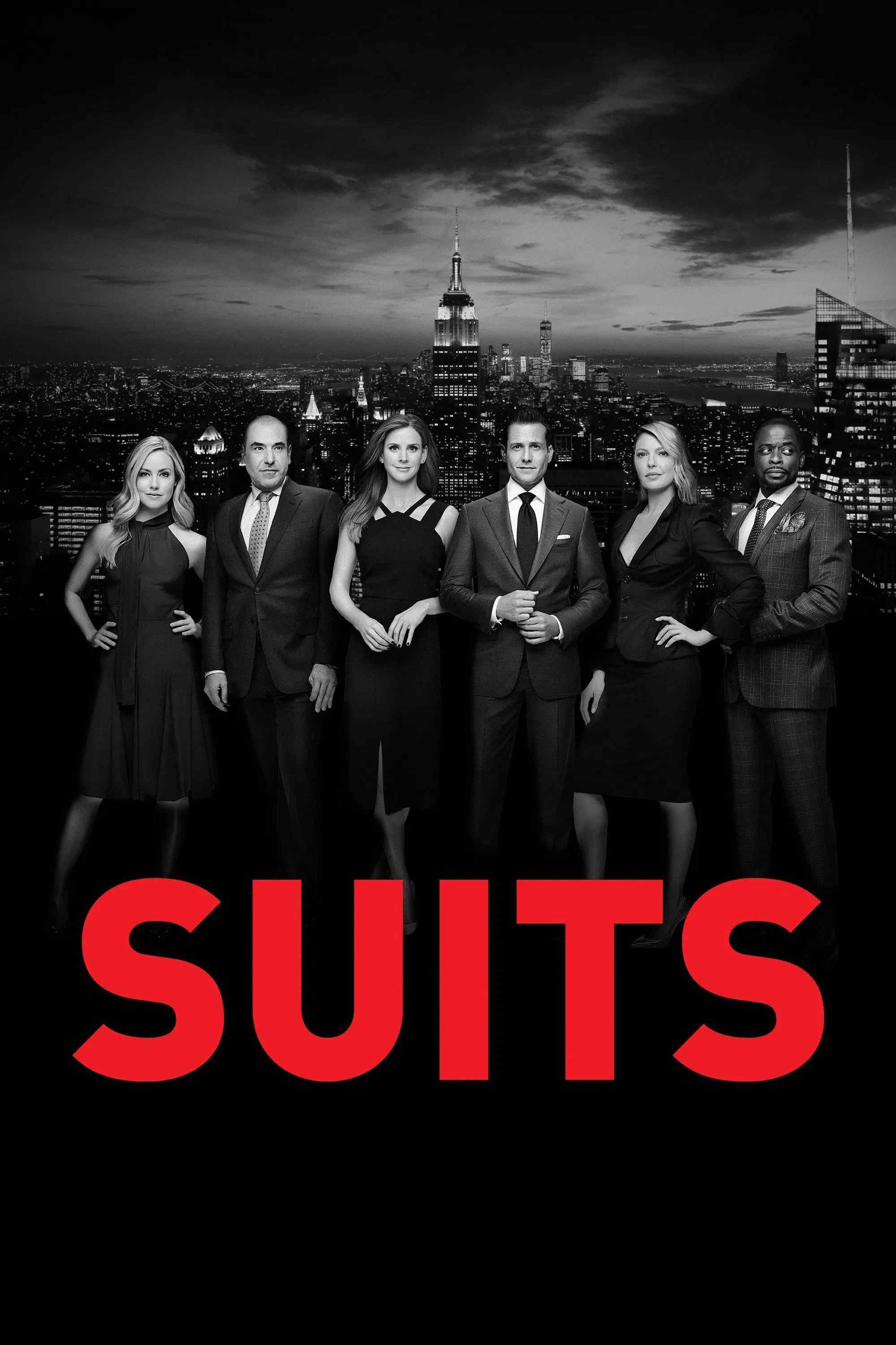 Poster chính thức của phim Phim Tâm Lý "Tố Tụng (Phần 9)" (Suits - 2011), với sự tham gia của diễn viên Gabriel Macht và Rick Hoffman.