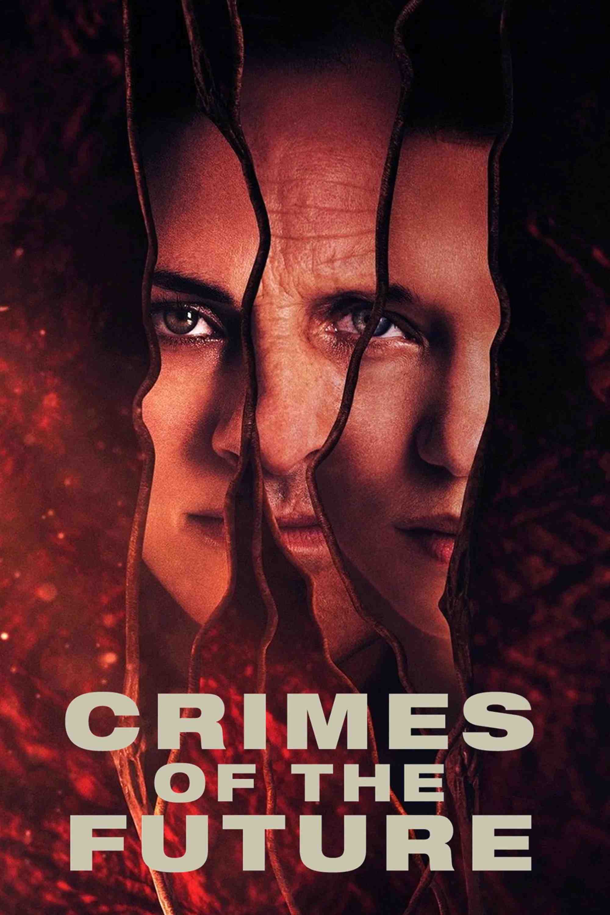 Poster chính thức của phim Phim Viễn Tưởng, Phim Kinh Dị "Tội Ác Của Tương Lai" (Crimes of the Future - 2022), với sự tham gia của diễn viên Viggo Mortensen và Léa Seydoux.