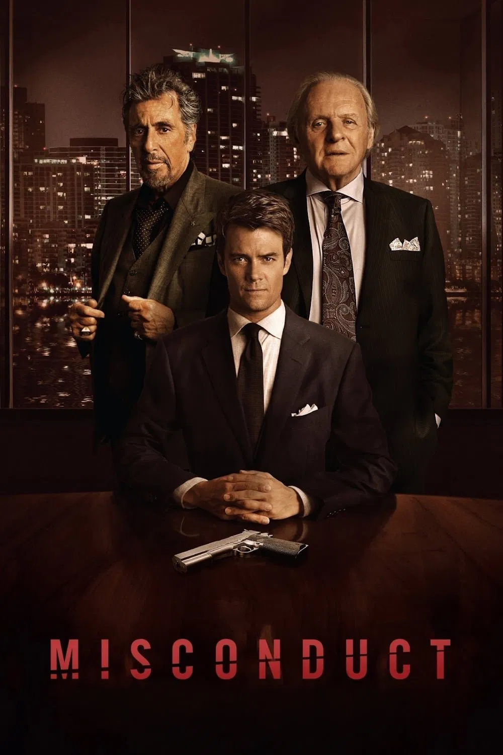 Poster chính thức của phim Phim Tâm Lý, Phim Giật Gân "Tội Ác Tham Nhũng" (Misconduct - 2016), với sự tham gia của diễn viên Josh Duhamel và Anthony Hopkins.