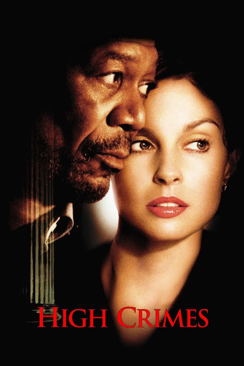 Poster chính thức của phim Phim Tâm Lý, Phim Bí Ẩn "Tội Ác Tột Đỉnh" (High Crimes - 2002), với sự tham gia của diễn viên Ashley Judd và Morgan Freeman.