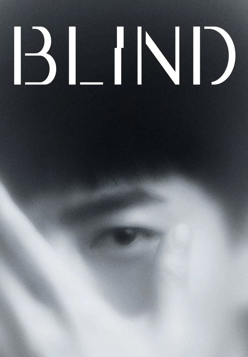 Poster chính thức của phim Phim Tâm Lý, Phim Hình Sự "Tội Ác Vô Hình (Công Lý Mù)" (Blind - 2022), với sự tham gia của diễn viên Ok Taec-yeon và Ha Seok-jin.