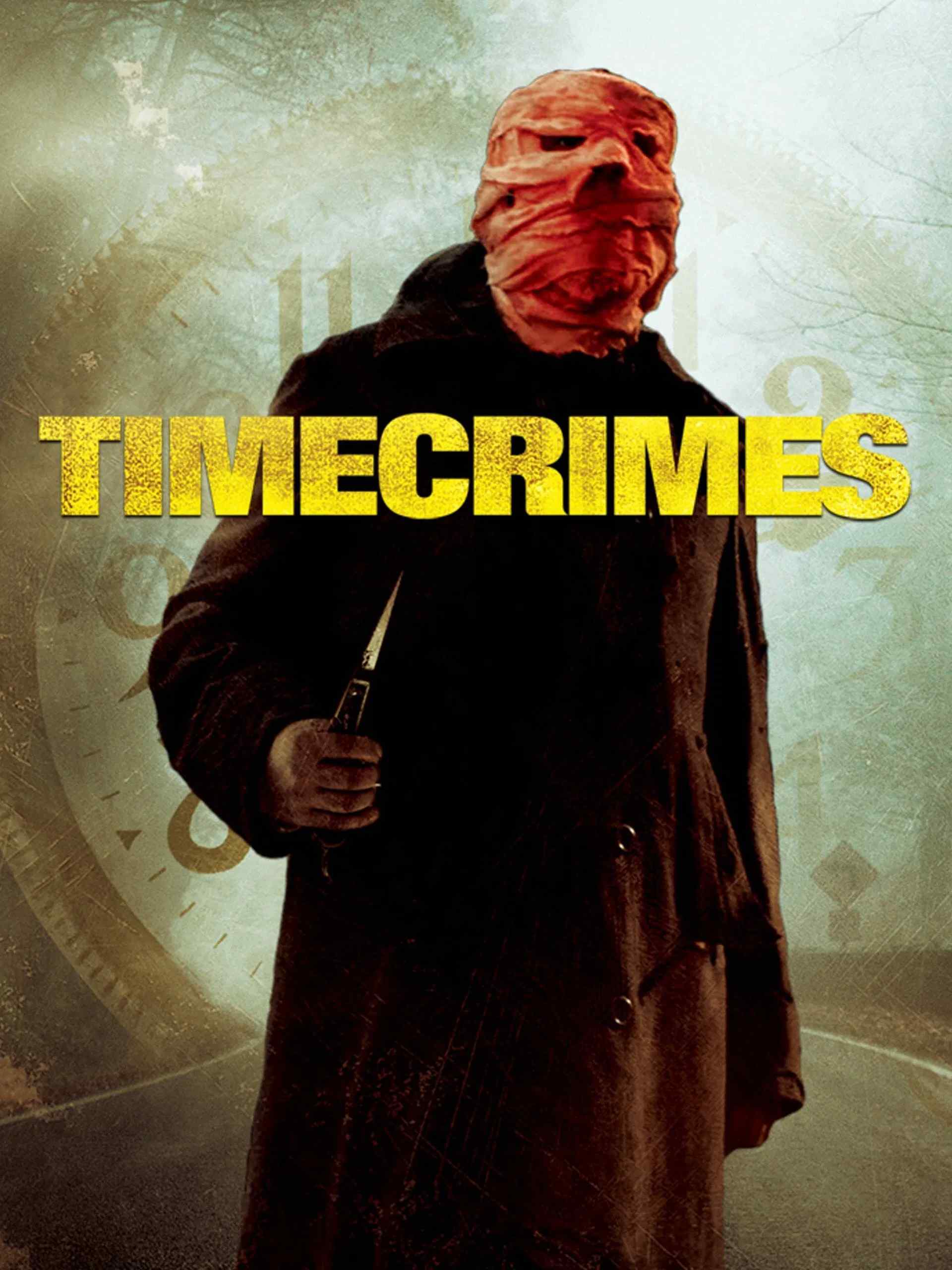 Poster chính thức của phim Phim Viễn Tưởng, Phim Giật Gân "Tội Ác Xoay Vòng" (Timecrimes - 2007), với sự tham gia của diễn viên Karra Elejalde và Candela Fernández.