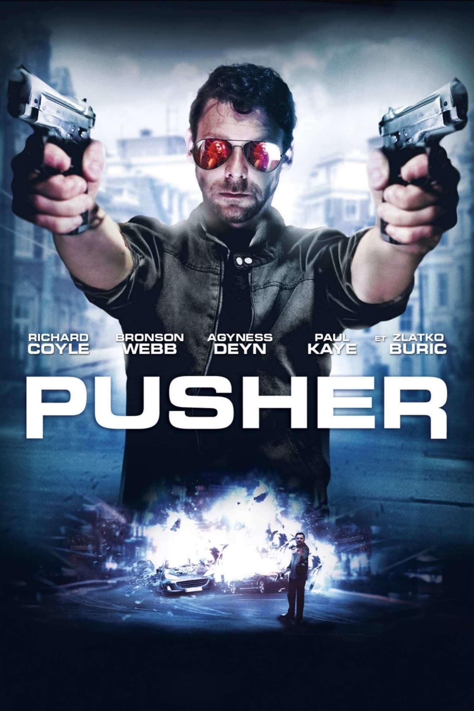 Poster chính thức của phim Phim Hành Động, Phim Giật Gân "Tội Phạm Ma Túy" (Pusher - 2012), với sự tham gia của diễn viên Richard Coyle và Bronson Webb.