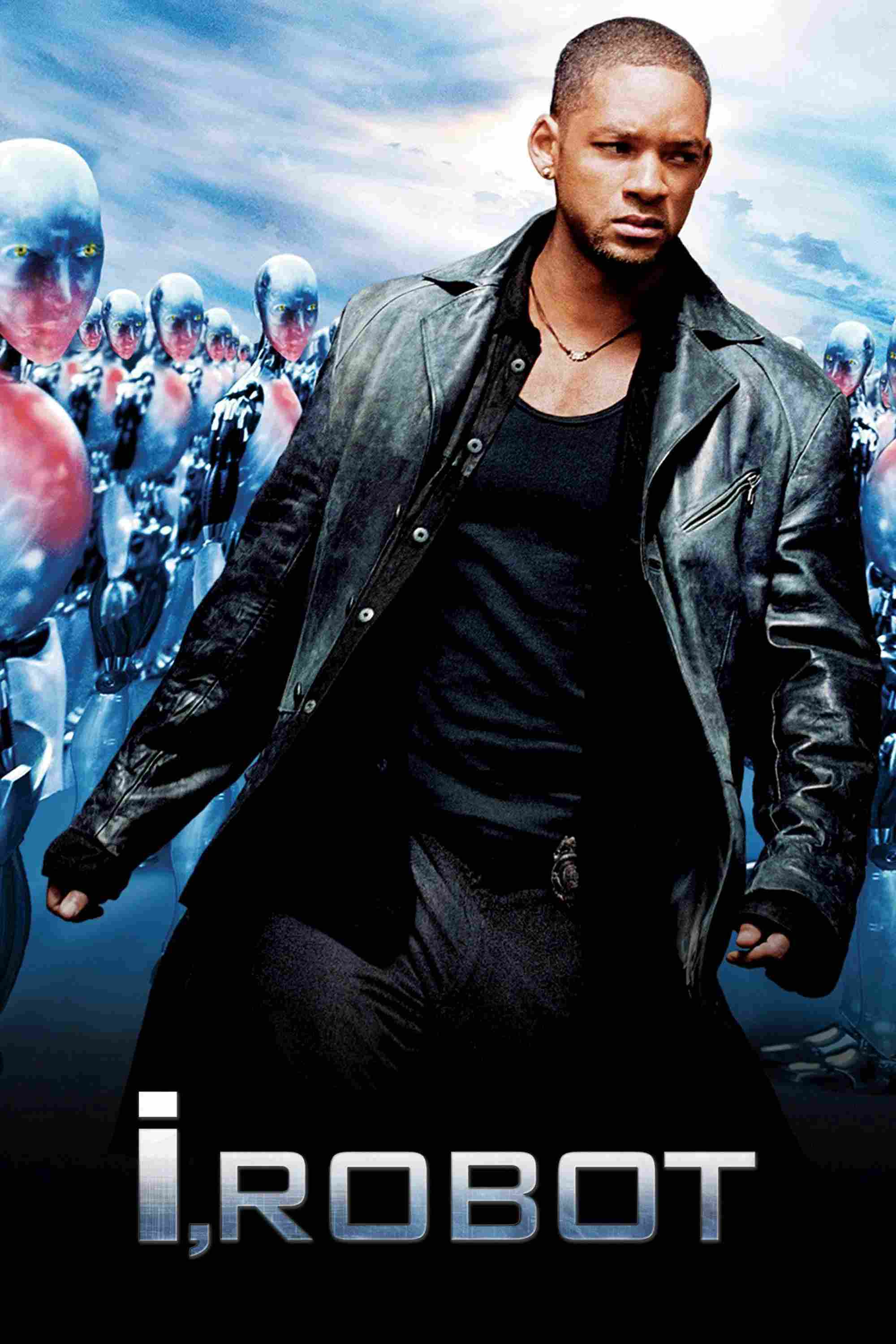 Poster chính thức của phim Phim Hành Động, Phim Viễn Tưởng "Tôi, Robot" (I, Robot - 2004), với sự tham gia của diễn viên Will Smith và Alan Tudyk.