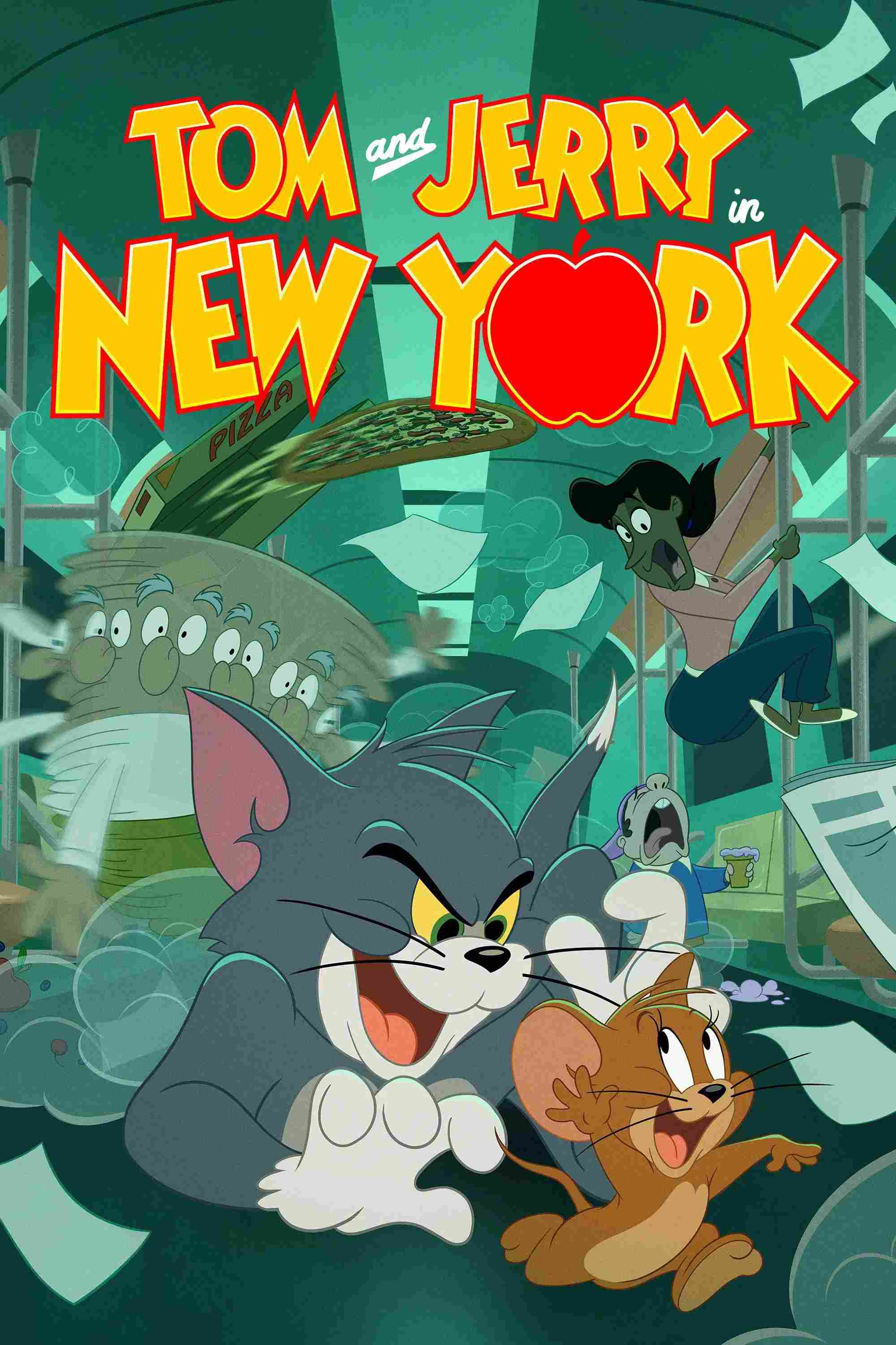 Poster chính thức của phim Phim Hoạt Hình, Phim Hài "Tom and Jerry in New York (Phần 2)" (Tom and Jerry in New York - 2021), với sự tham gia của diễn viên Kath Soucie và Rick Zieff.